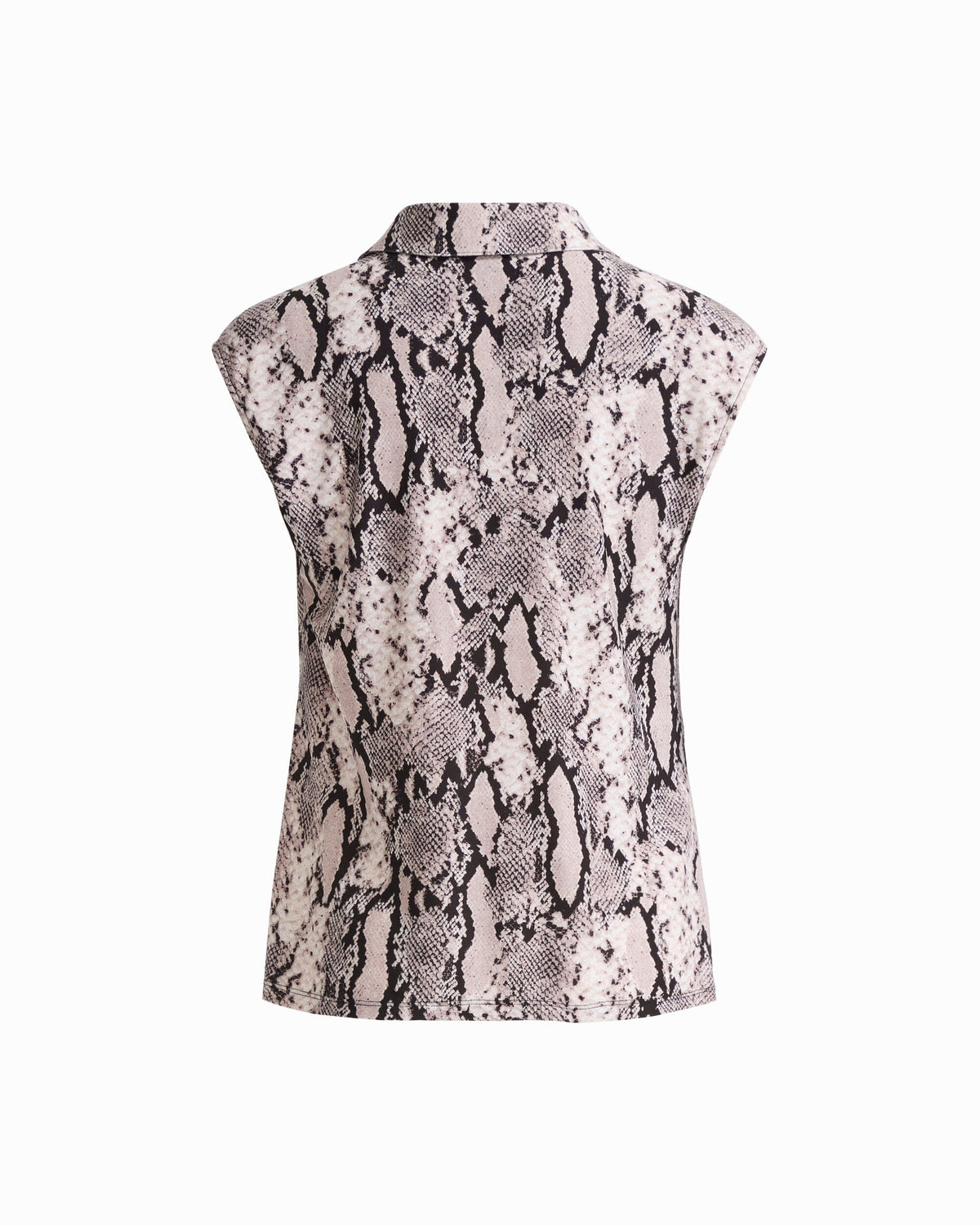 Anne Klein Cowl Neck Snake Print Top