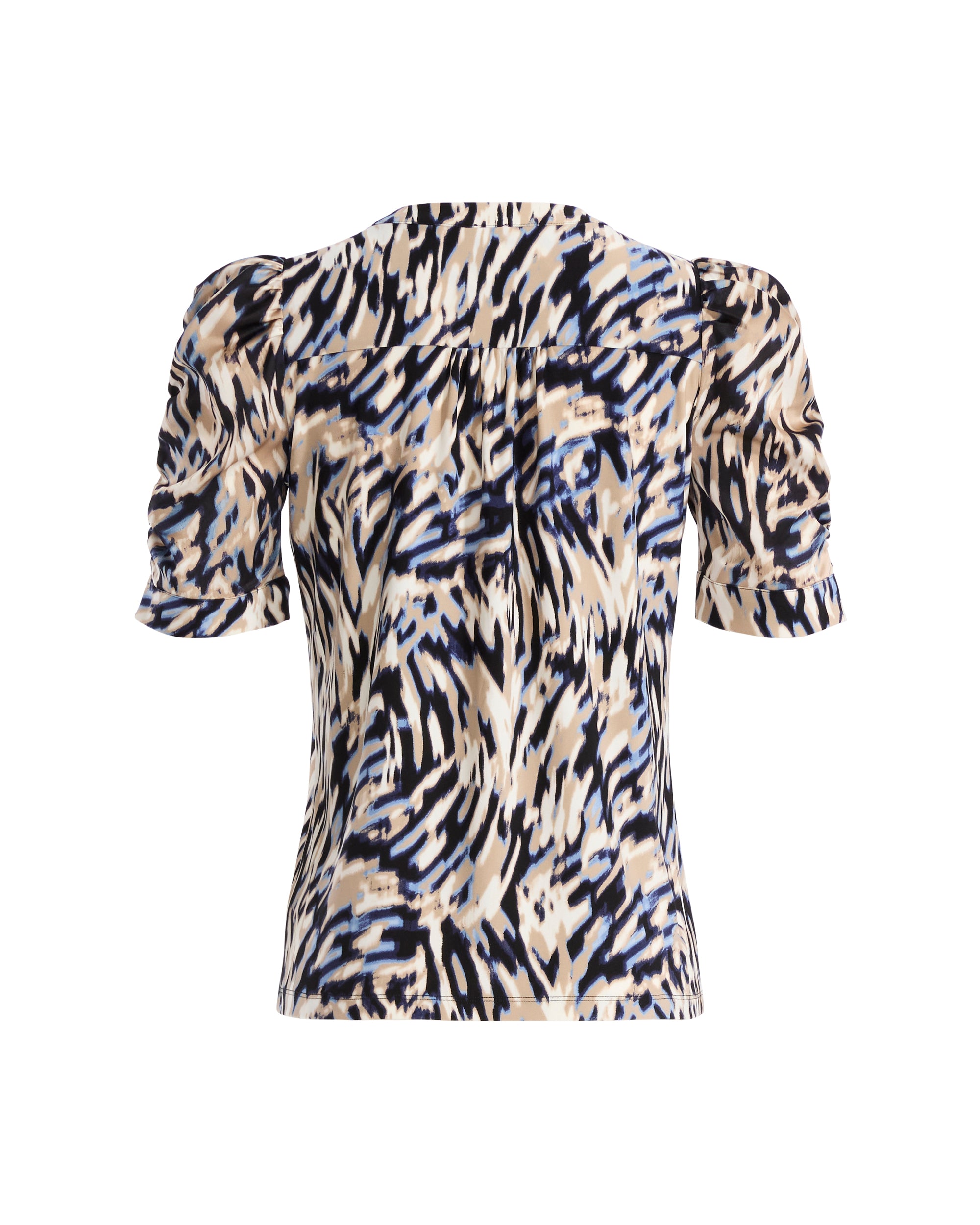 Ruched Sleeve Pullover Top