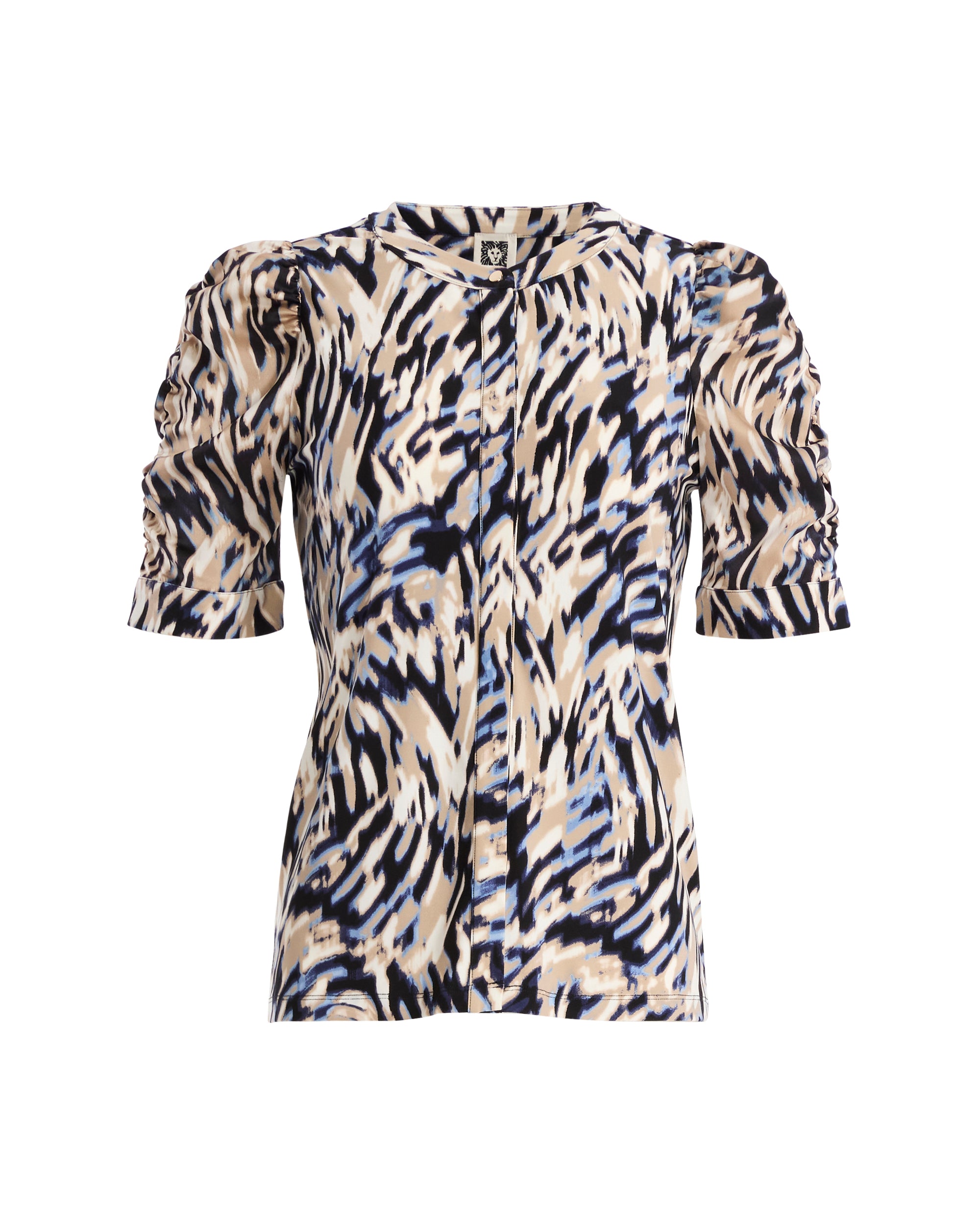 Ruched Sleeve Pullover Top