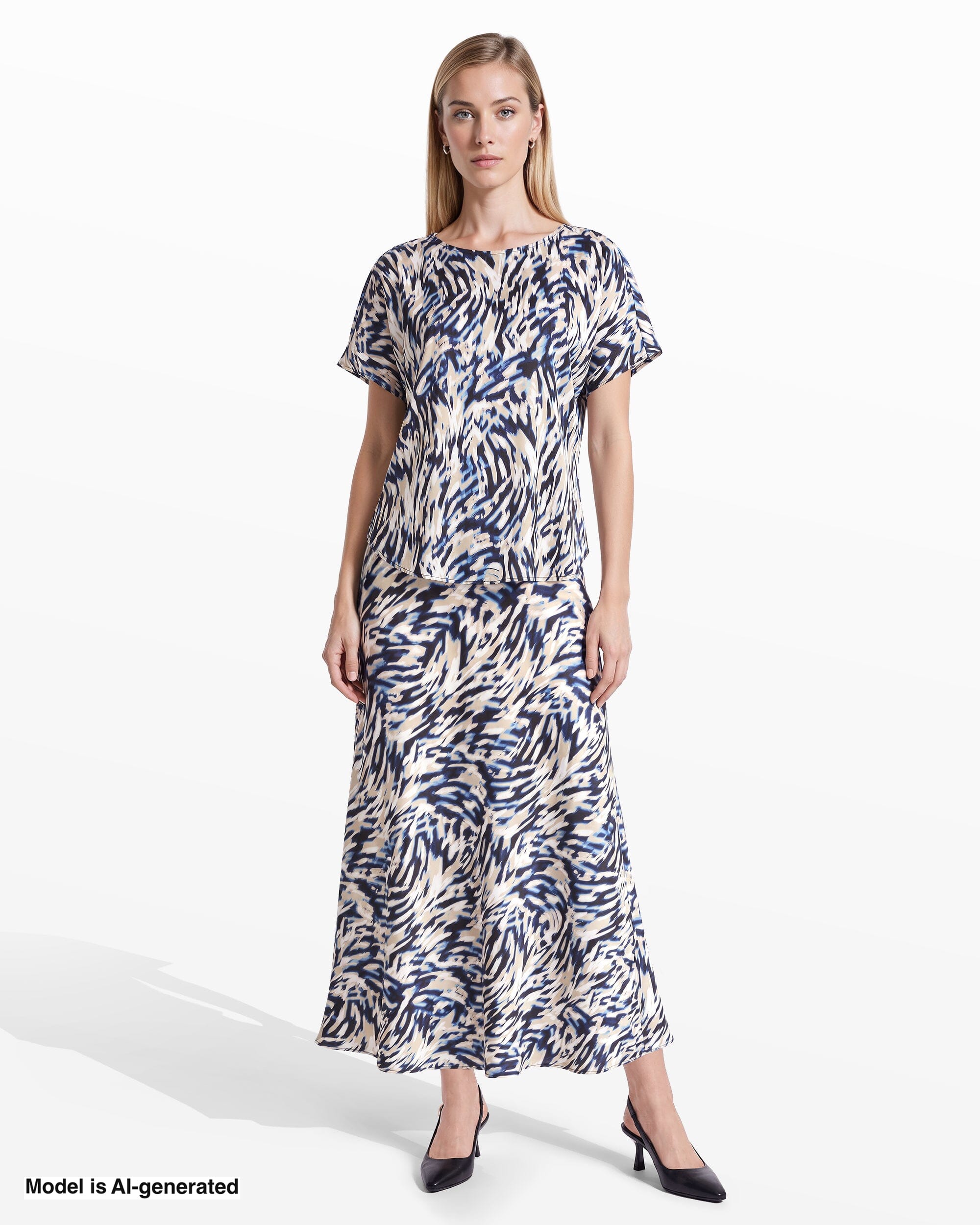 Anne Klein Bateau Neck Blouse