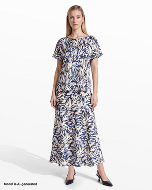 Anne Klein Bateau Neck Blouse
