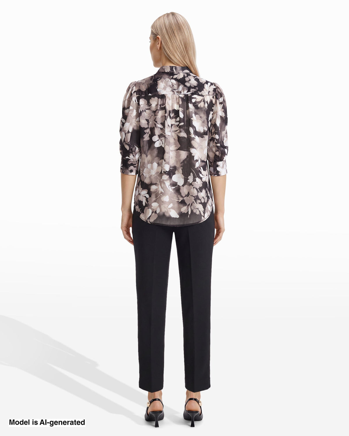 Anne Klein Puff Sleeve Blouse