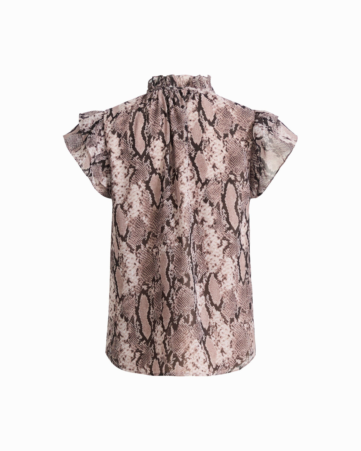 Anne Klein Ruffle Sleeve Tie-Front Blouse