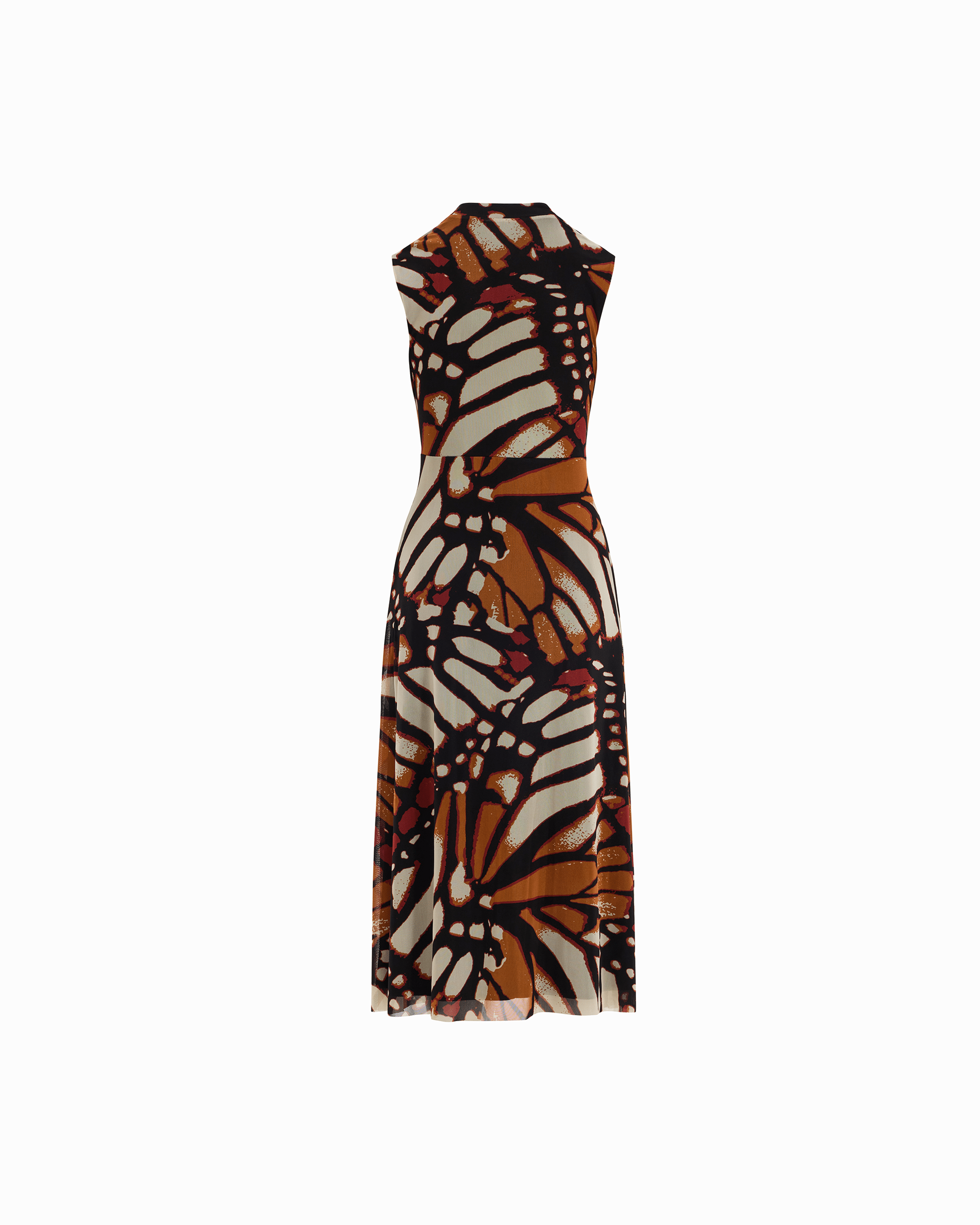 Anne Klein Sleeveless Twist-Detail V-Neck Midi Dress
