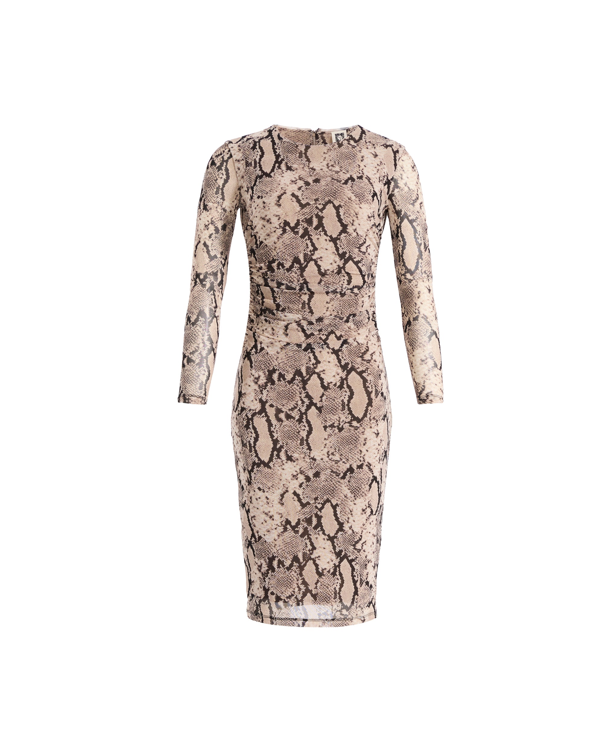 Snake Print Midi Dress