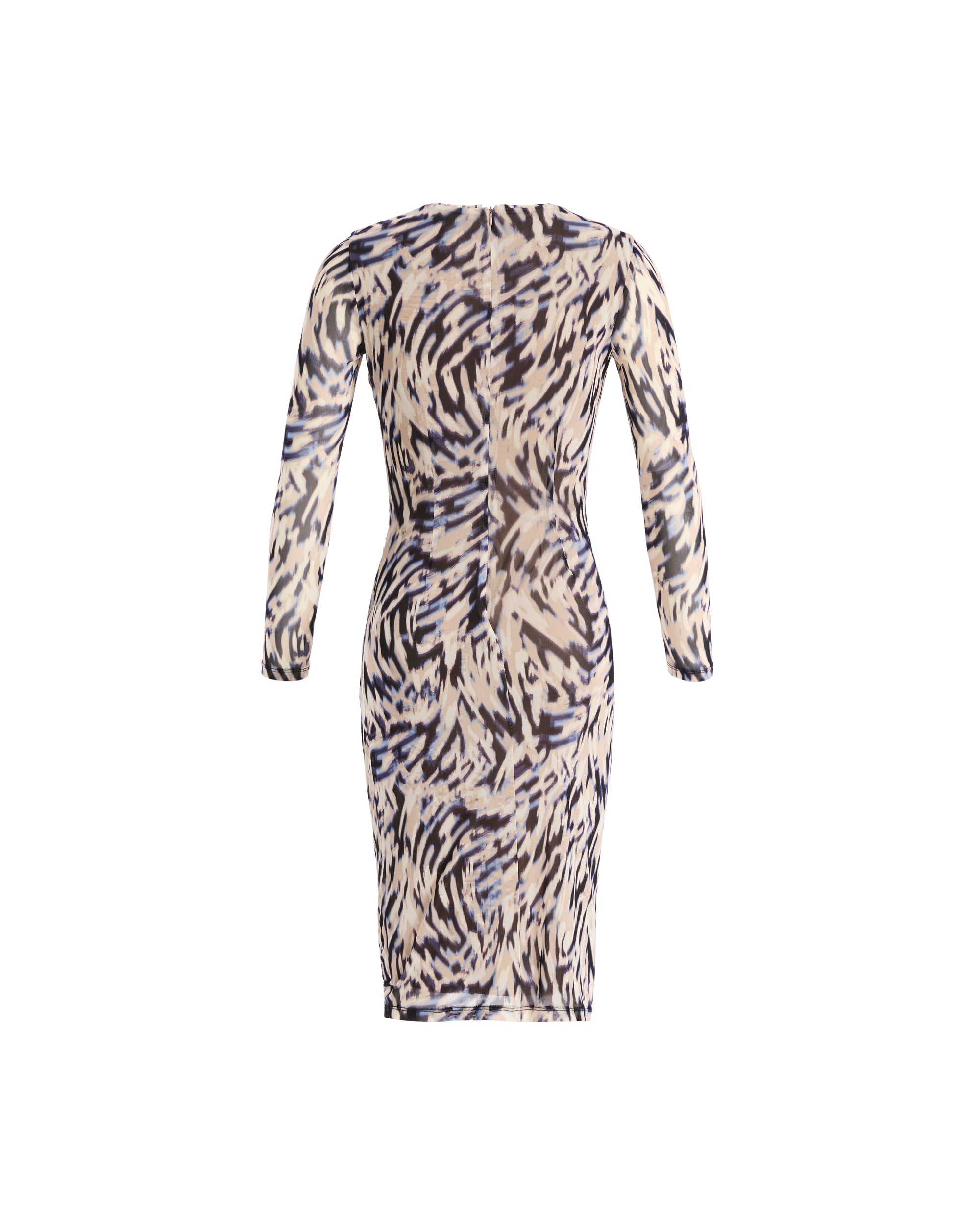 Patterned Midi Dress