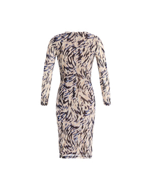 Patterned Midi Dress