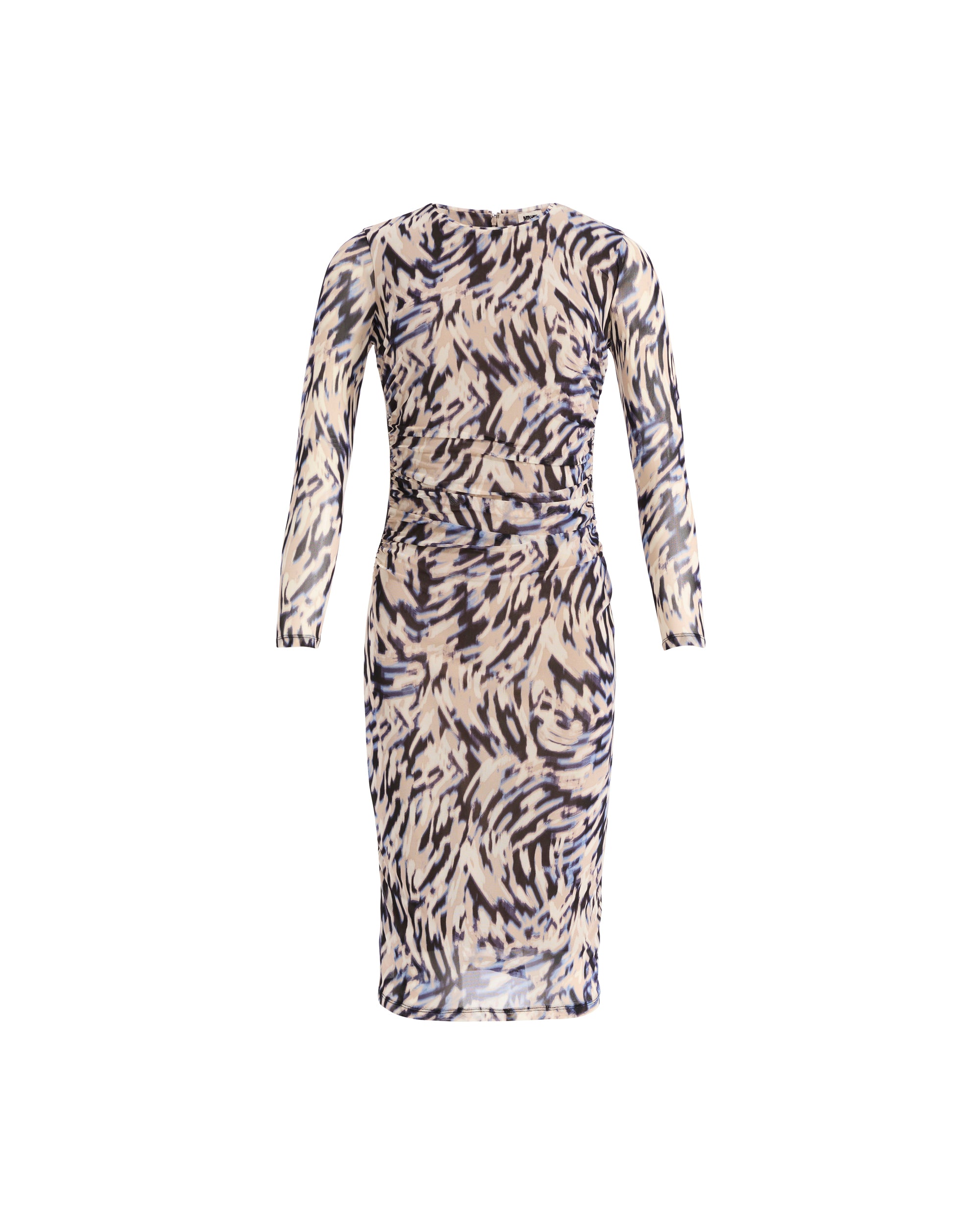 Patterned Midi Dress