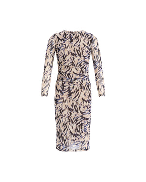 Patterned Midi Dress