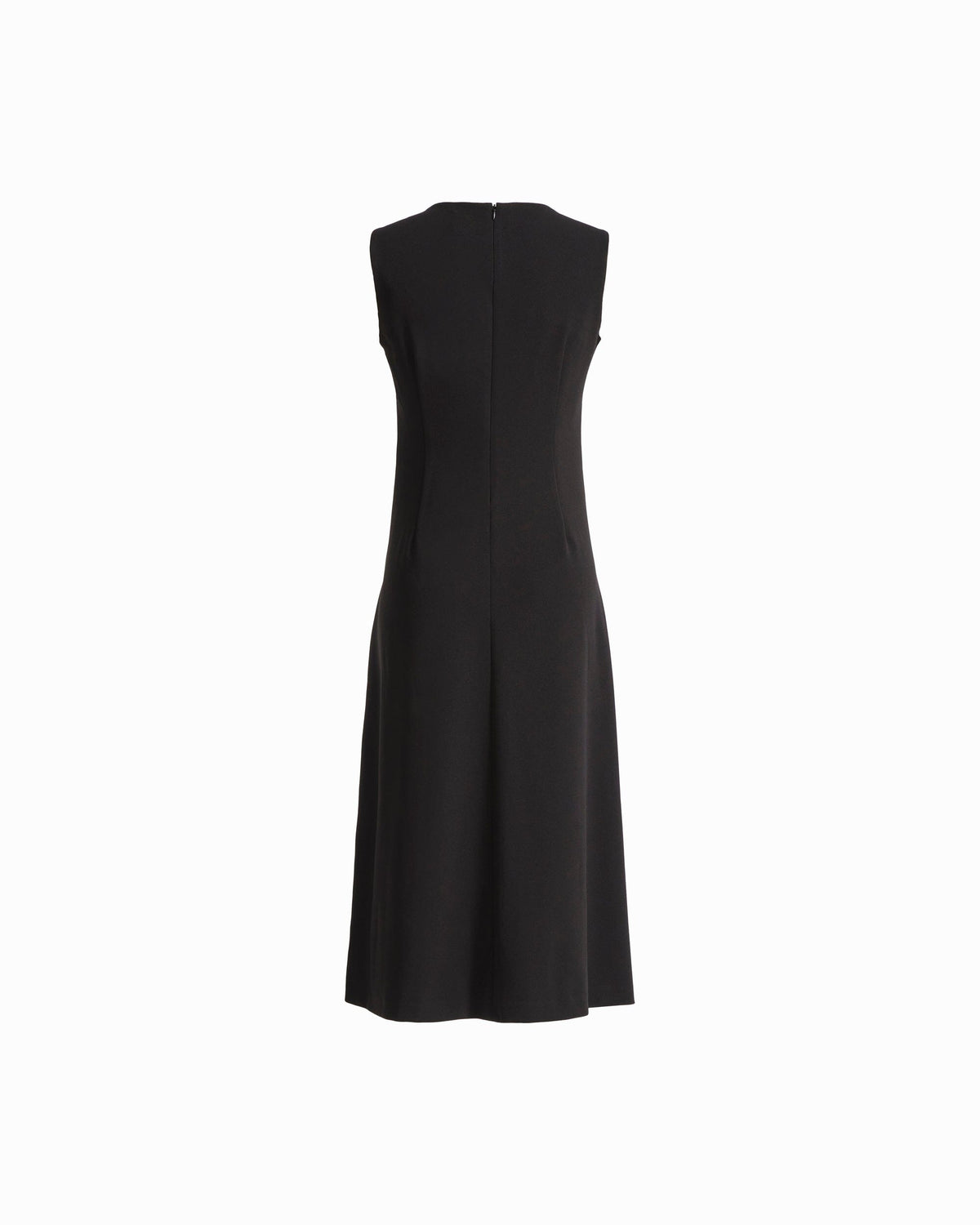 Anne Klein Sleeveless Crew Neck A-Line Midi Dress