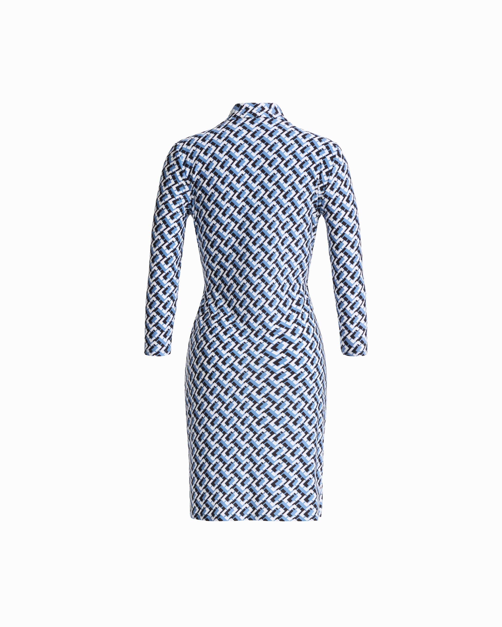 Notch Collar Long Sleeve Wrap Dress Apparel & Accessories Kasper