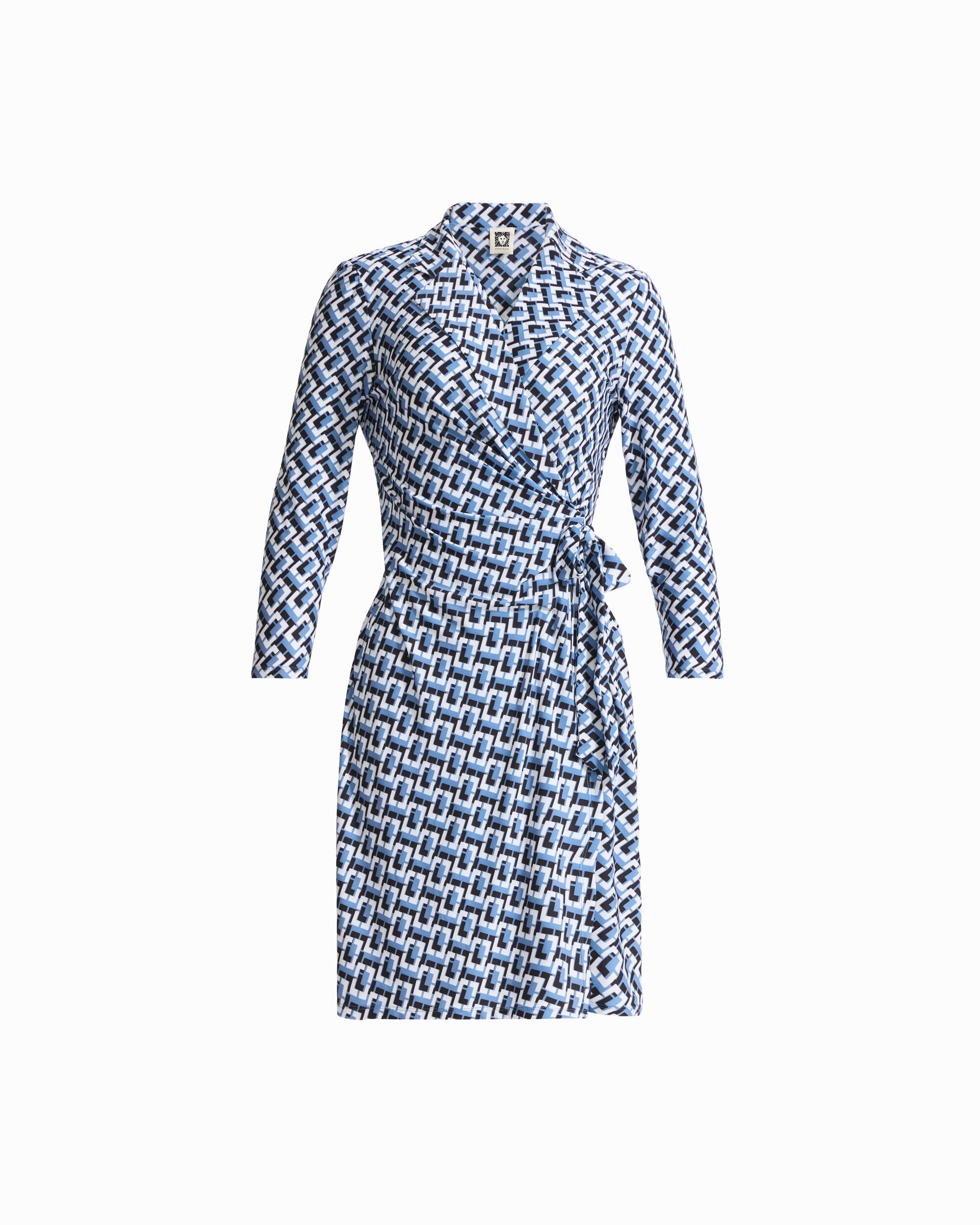 Notch Collar Long Sleeve Wrap Dress Apparel & Accessories Kasper