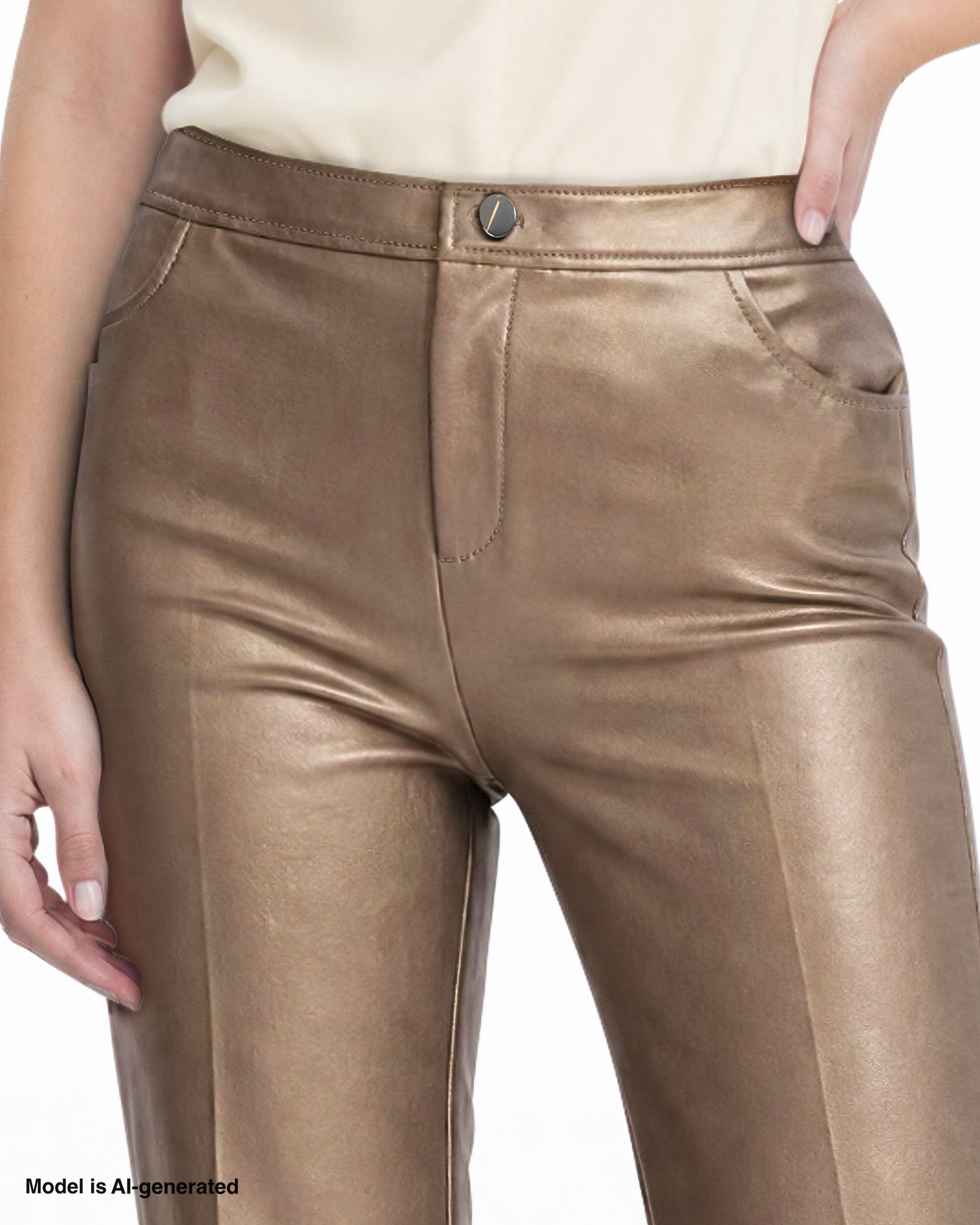 Anne Klein Metallic Boot Cut Pant