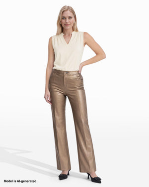 Anne Klein Metallic Boot Cut Pant