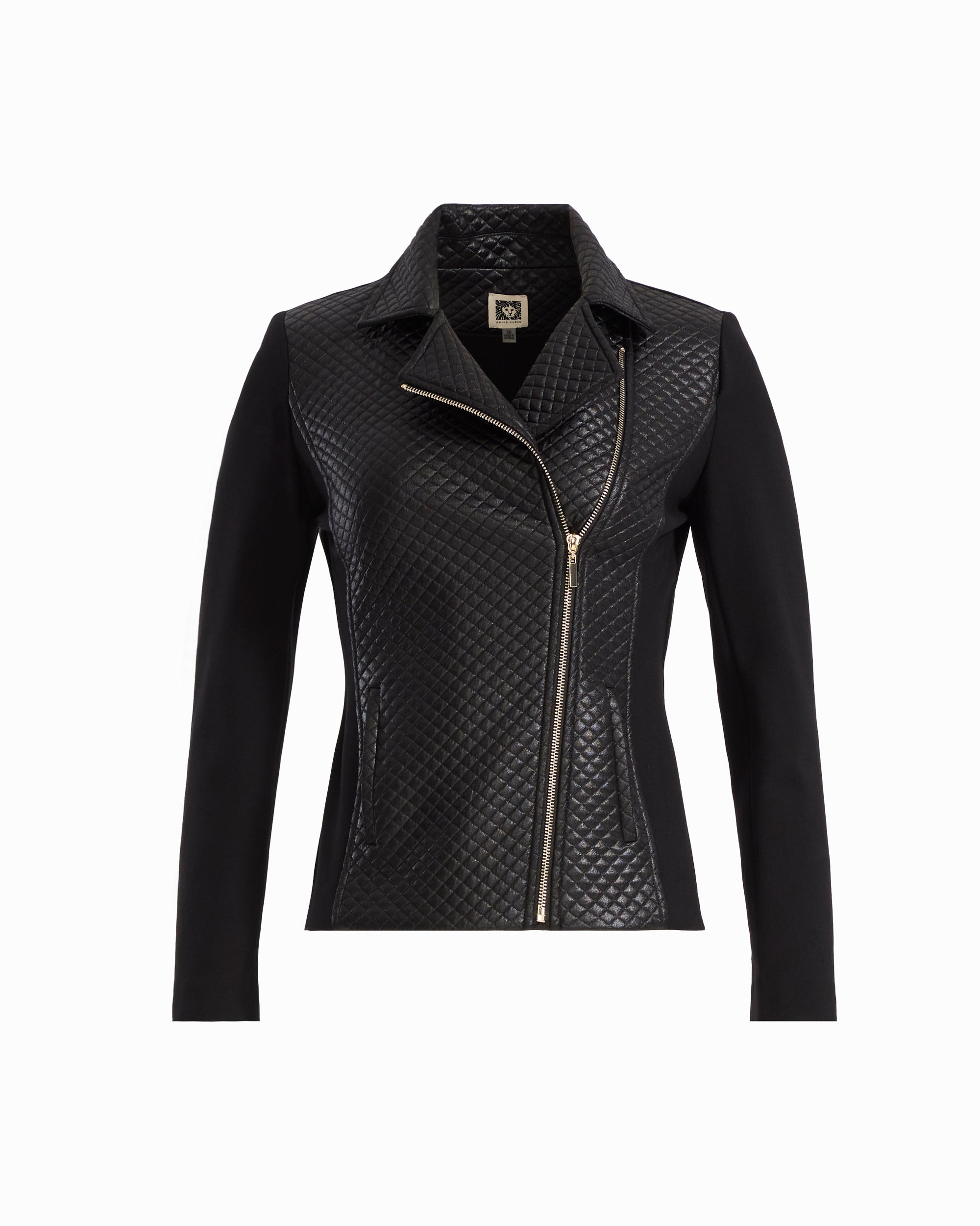 Asymmetric Moto Jacket with Combo Detail