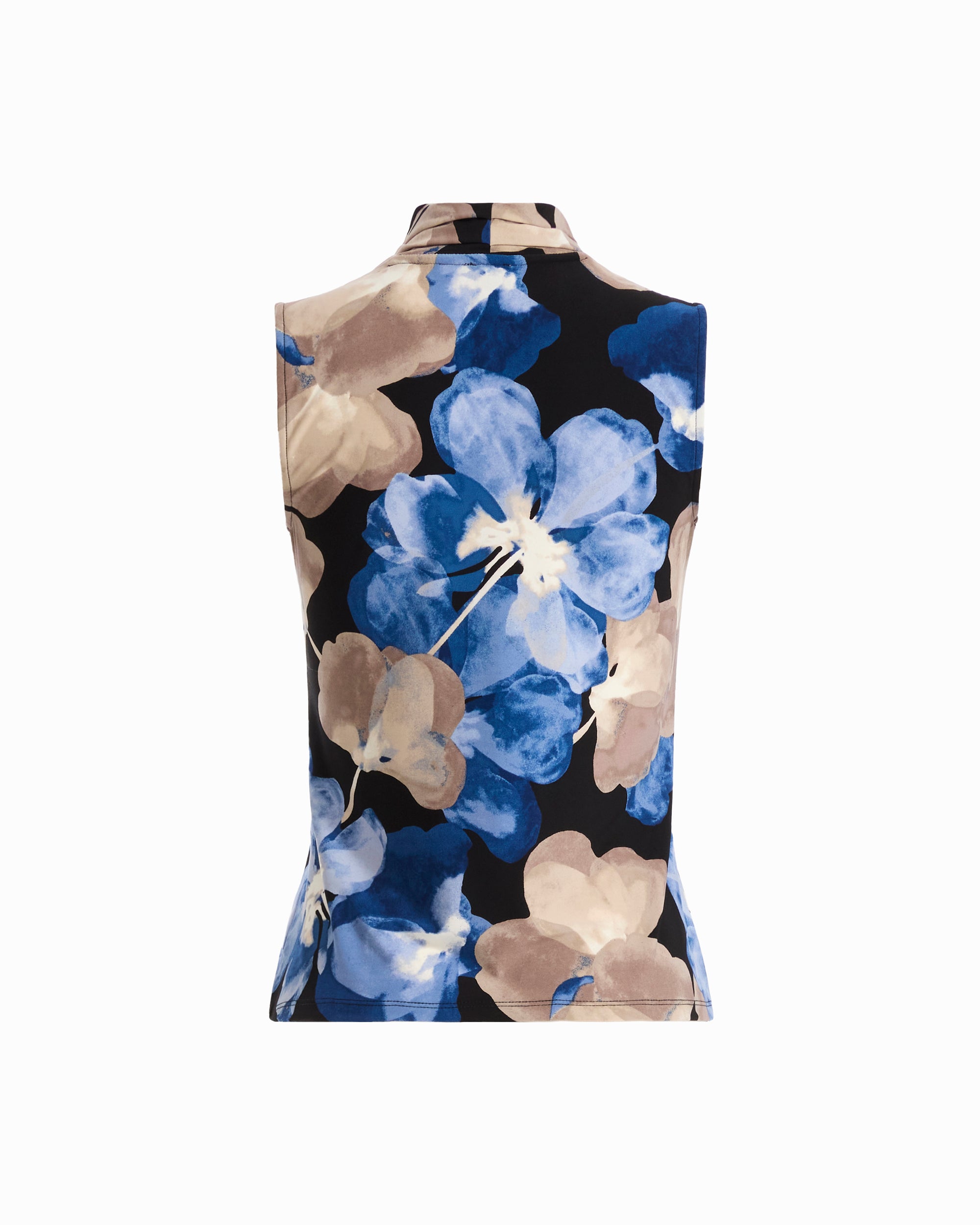 Graphic Floral V-Neck Top