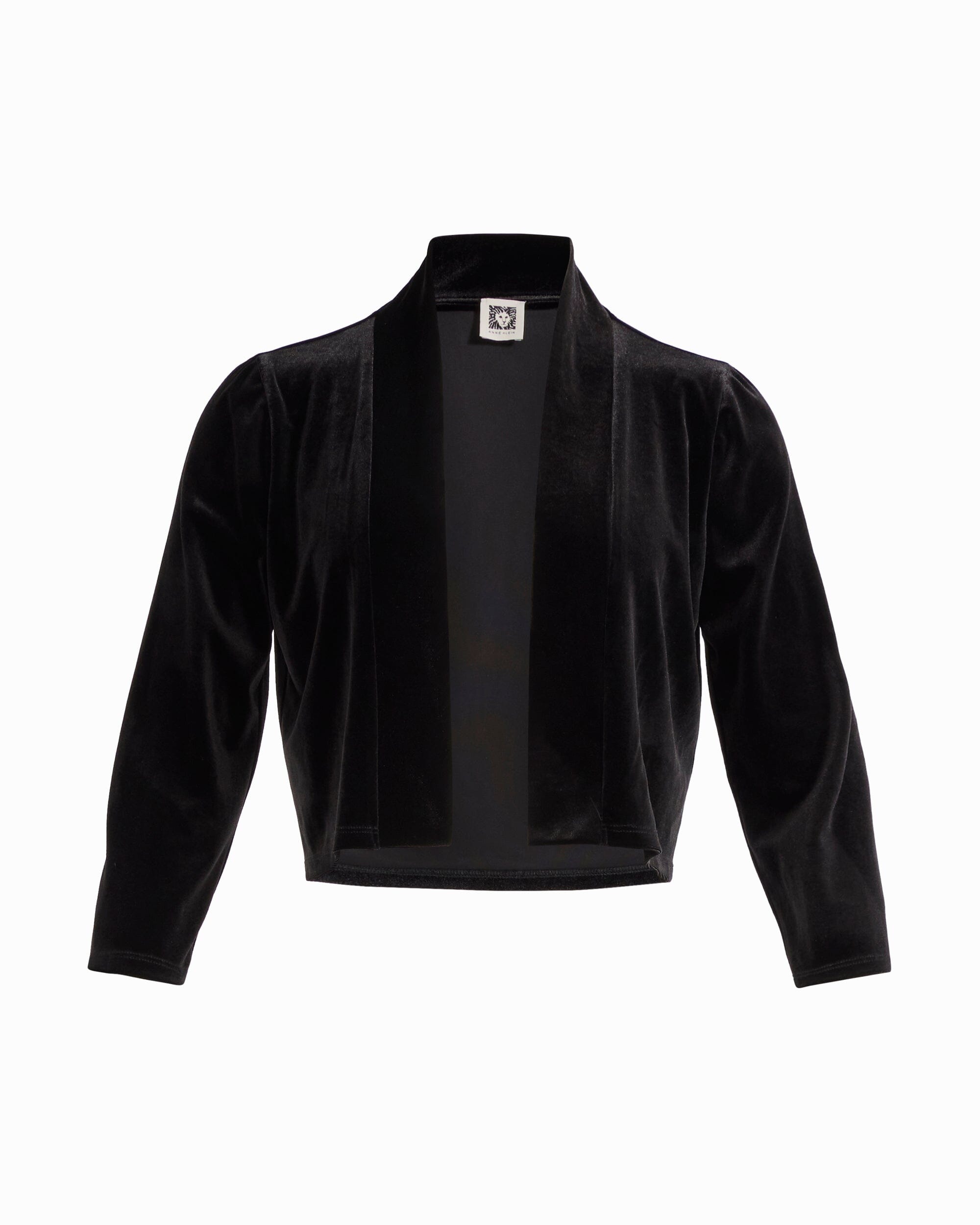 Anne Klein ANNE BLACK Three-Quarter Sleeve Open Neck Knit Shrug