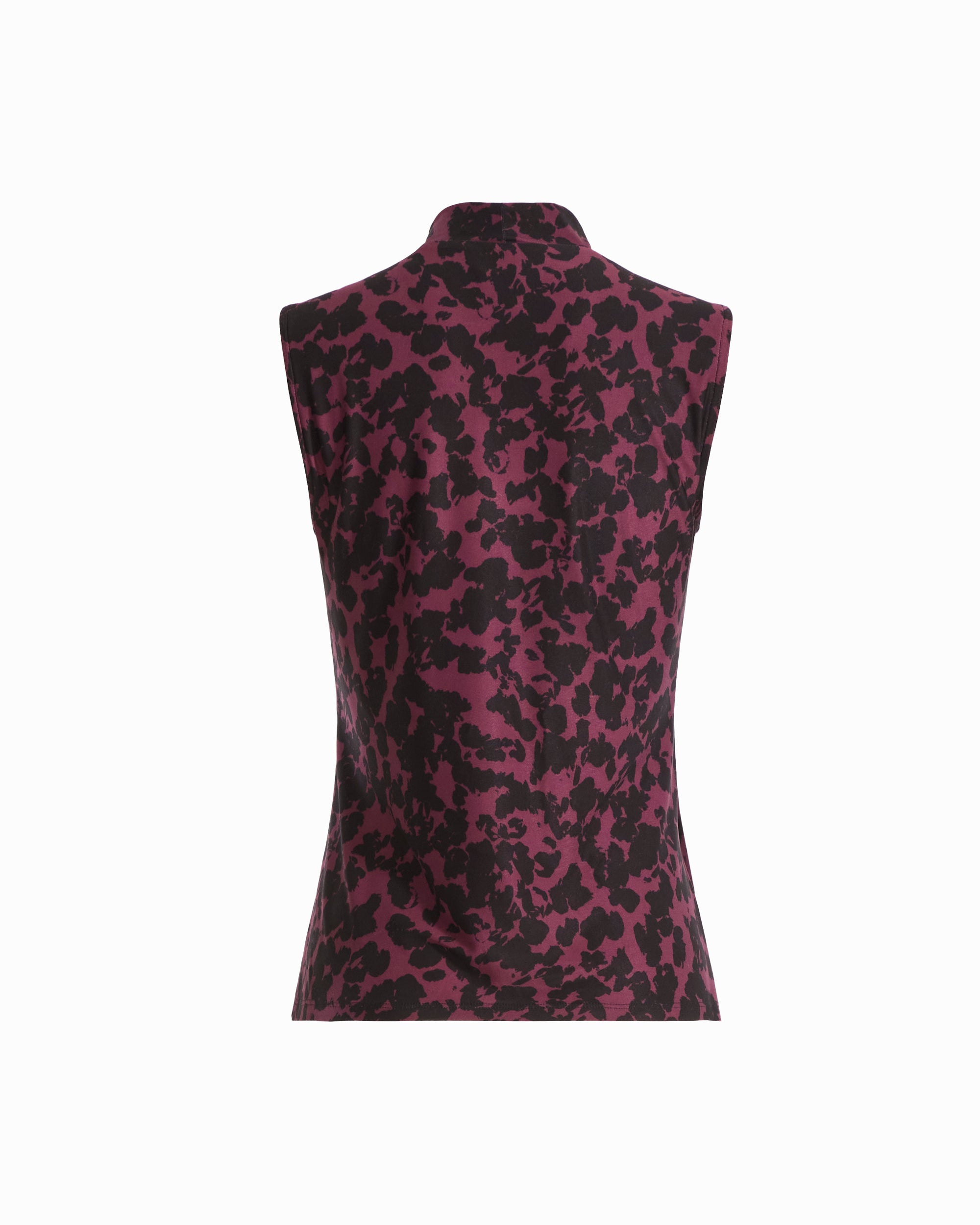 Sleeveless Faux Wrap V-Neck Top