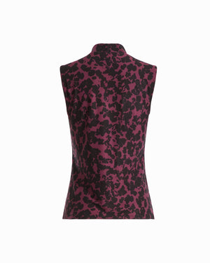 Sleeveless Faux Wrap V-Neck Top