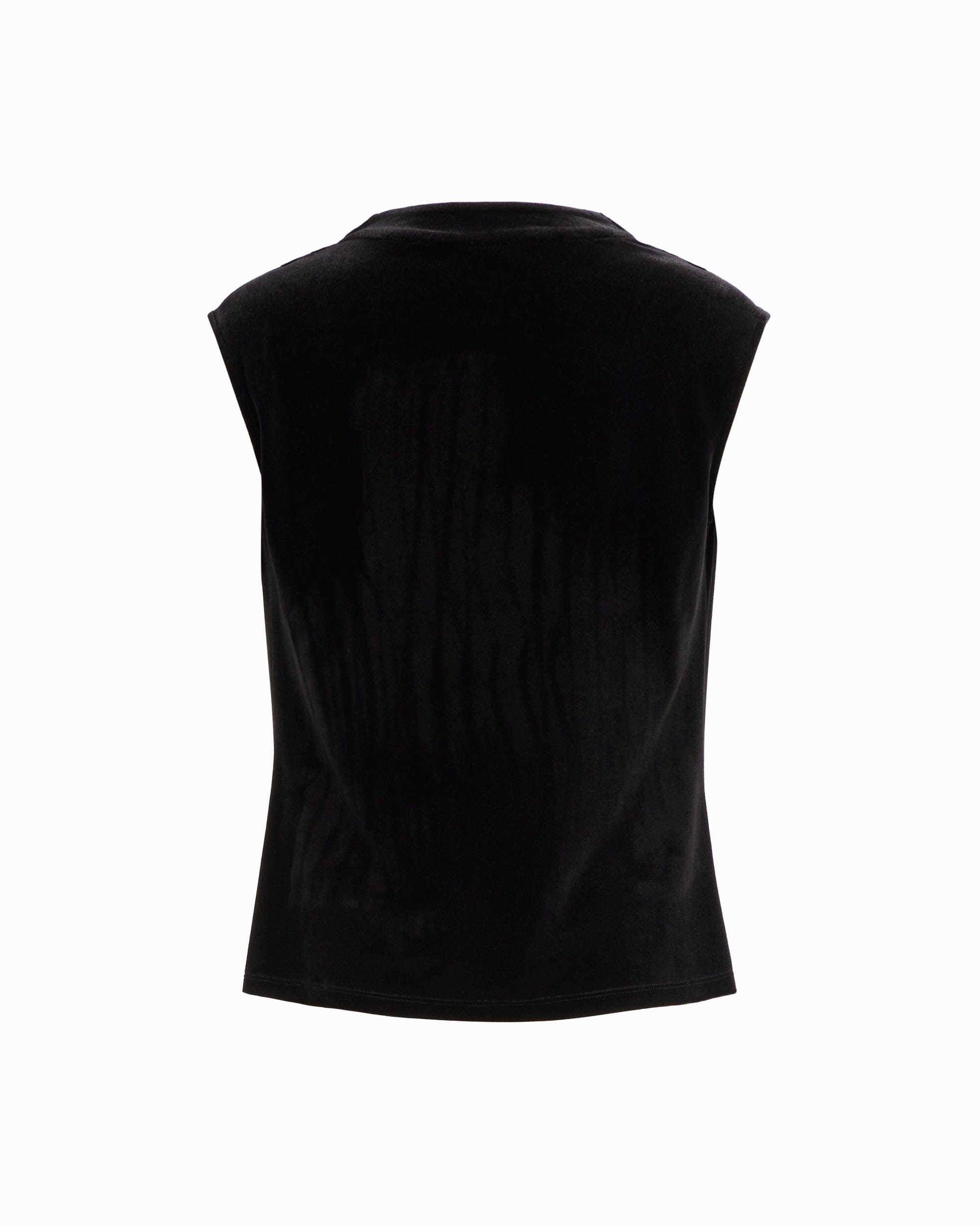 Anne Klein Cowl Neck Sleeveless Knit Top with Extended Shoulder