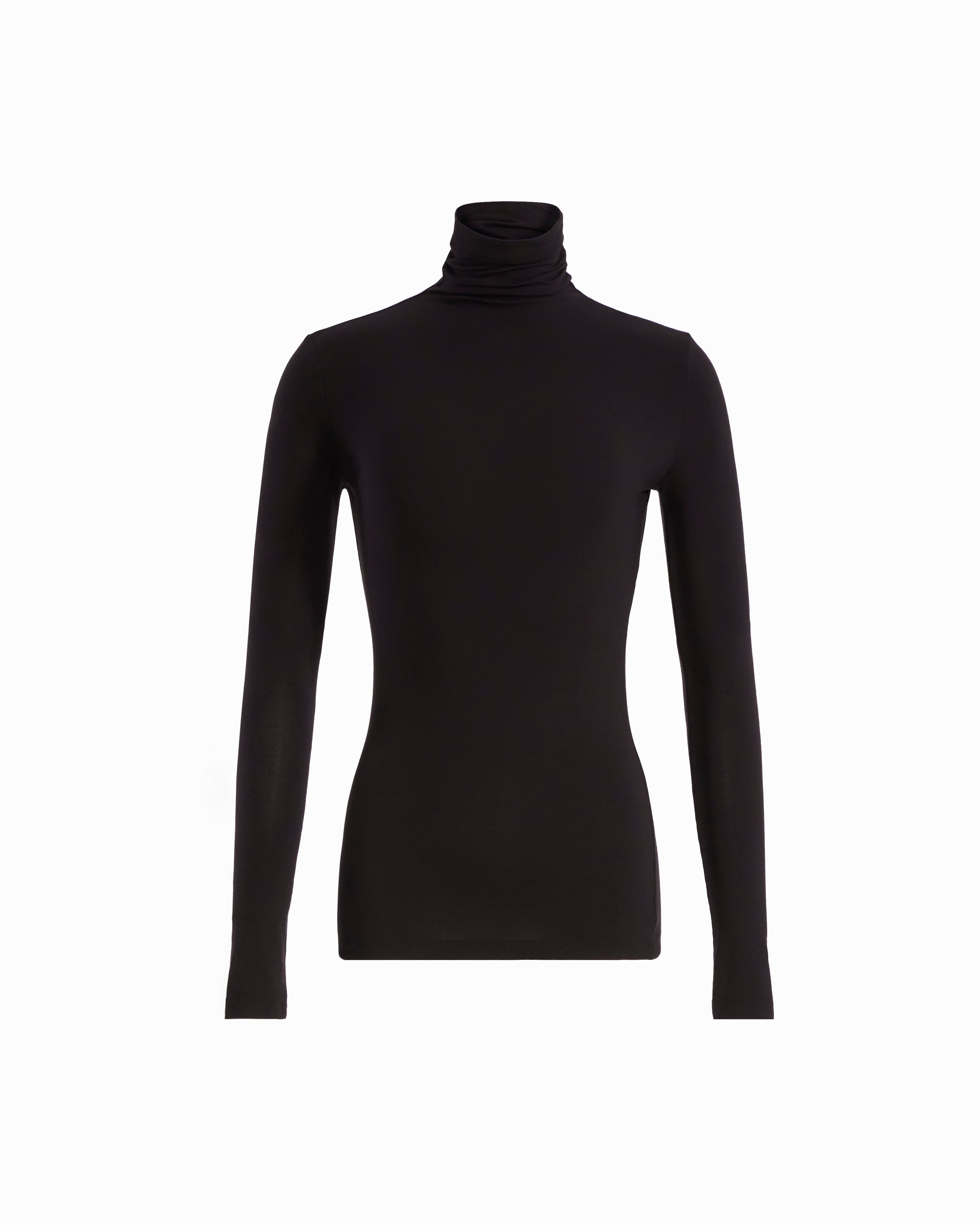 Seamless Turtleneck Knit Top