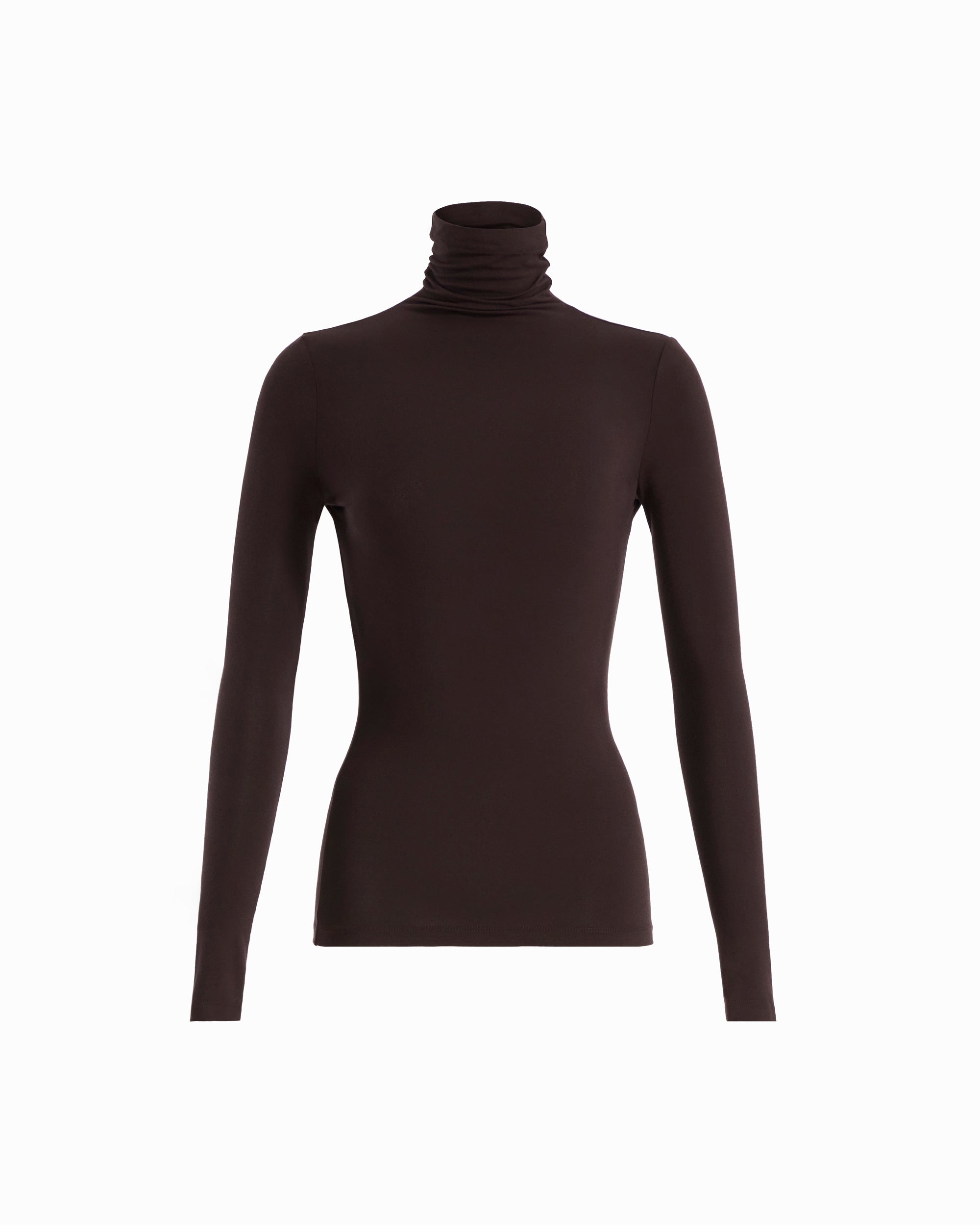 Seamless Turtleneck Knit Top
