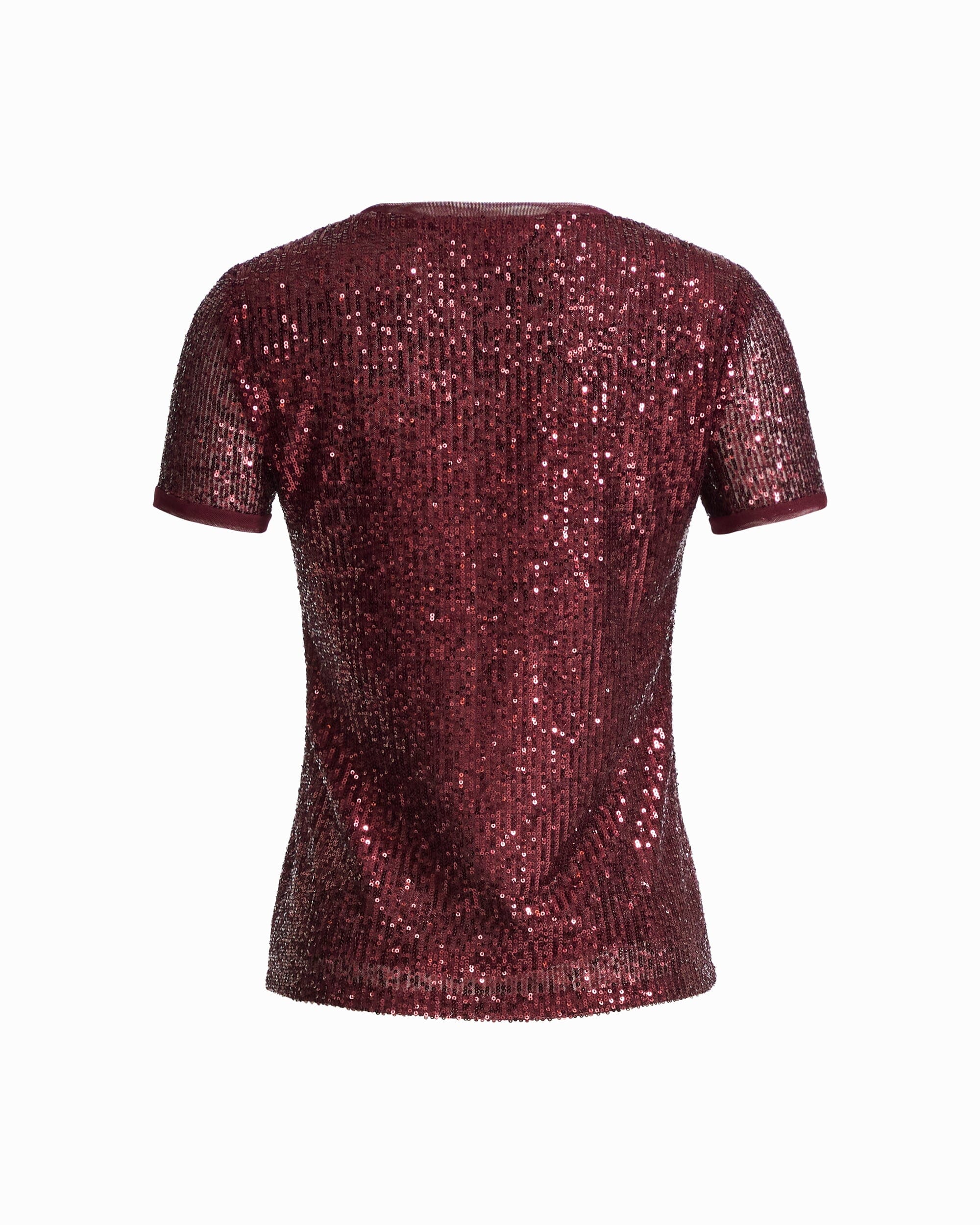 Anne Klein Short Sleeve Banded Neckline Knit Top