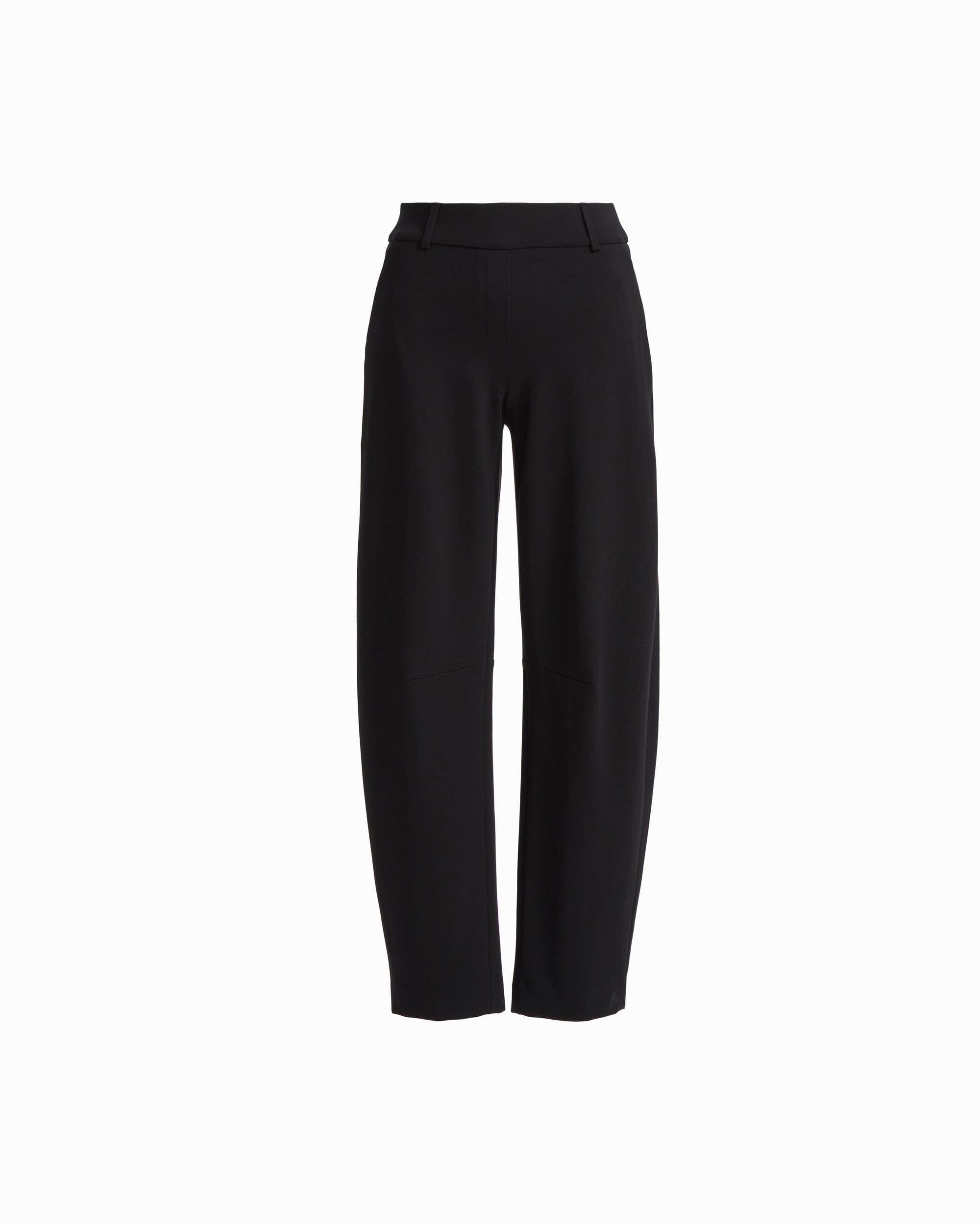 Pull-On Barrel Leg Mid-Rise Pant with Slash Pockets Apparel & Accessories Kasper