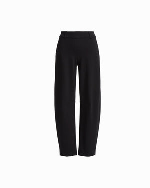 Pull-On Barrel Leg Mid-Rise Pant with Slash Pockets Apparel & Accessories Kasper