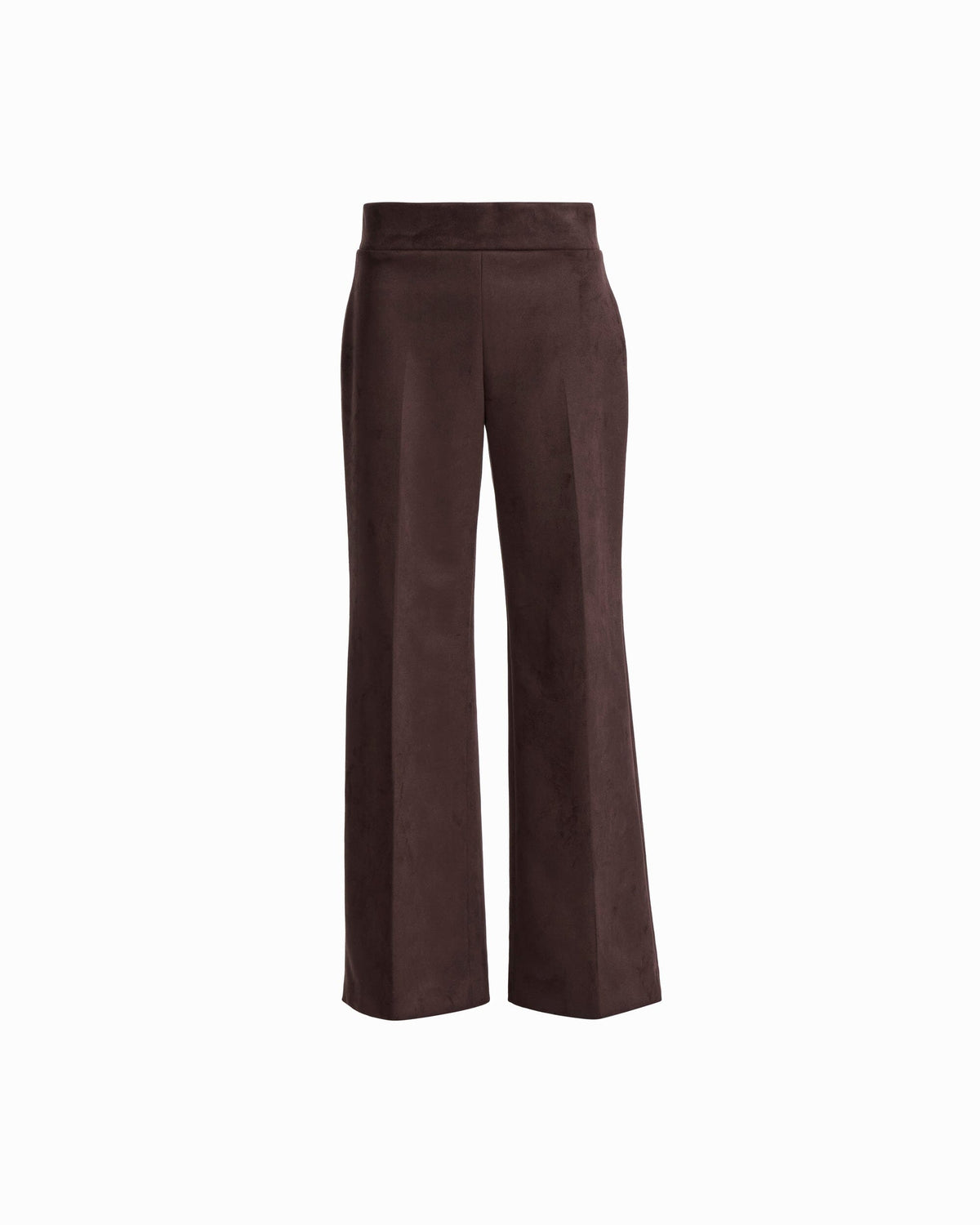 Anne Klein DEEP MAHOGANY Petite High Rise Pull-On Wide Leg Pant