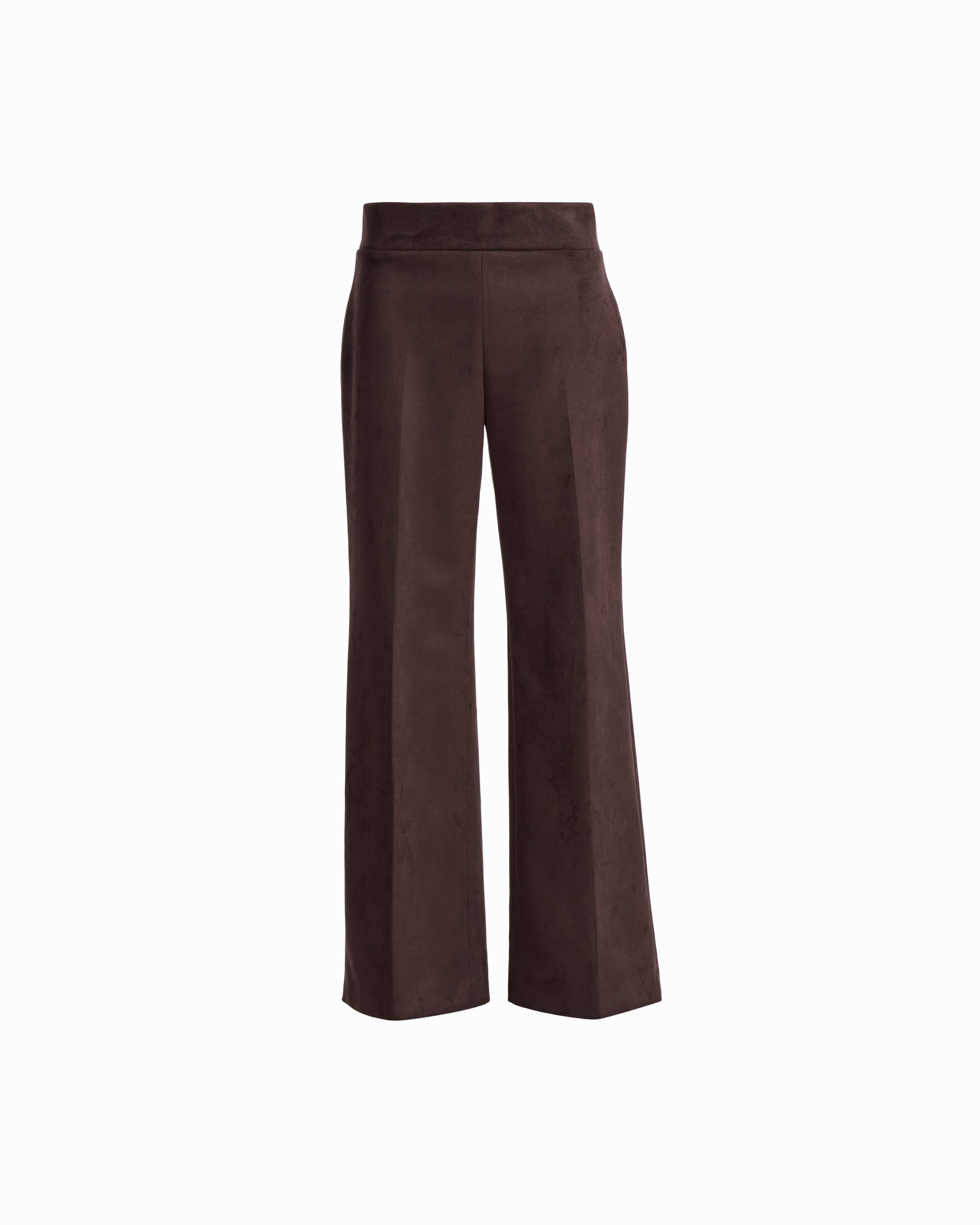 Anne Klein DEEP MAHOGANY Petite High Rise Pull-On Wide Leg Pant