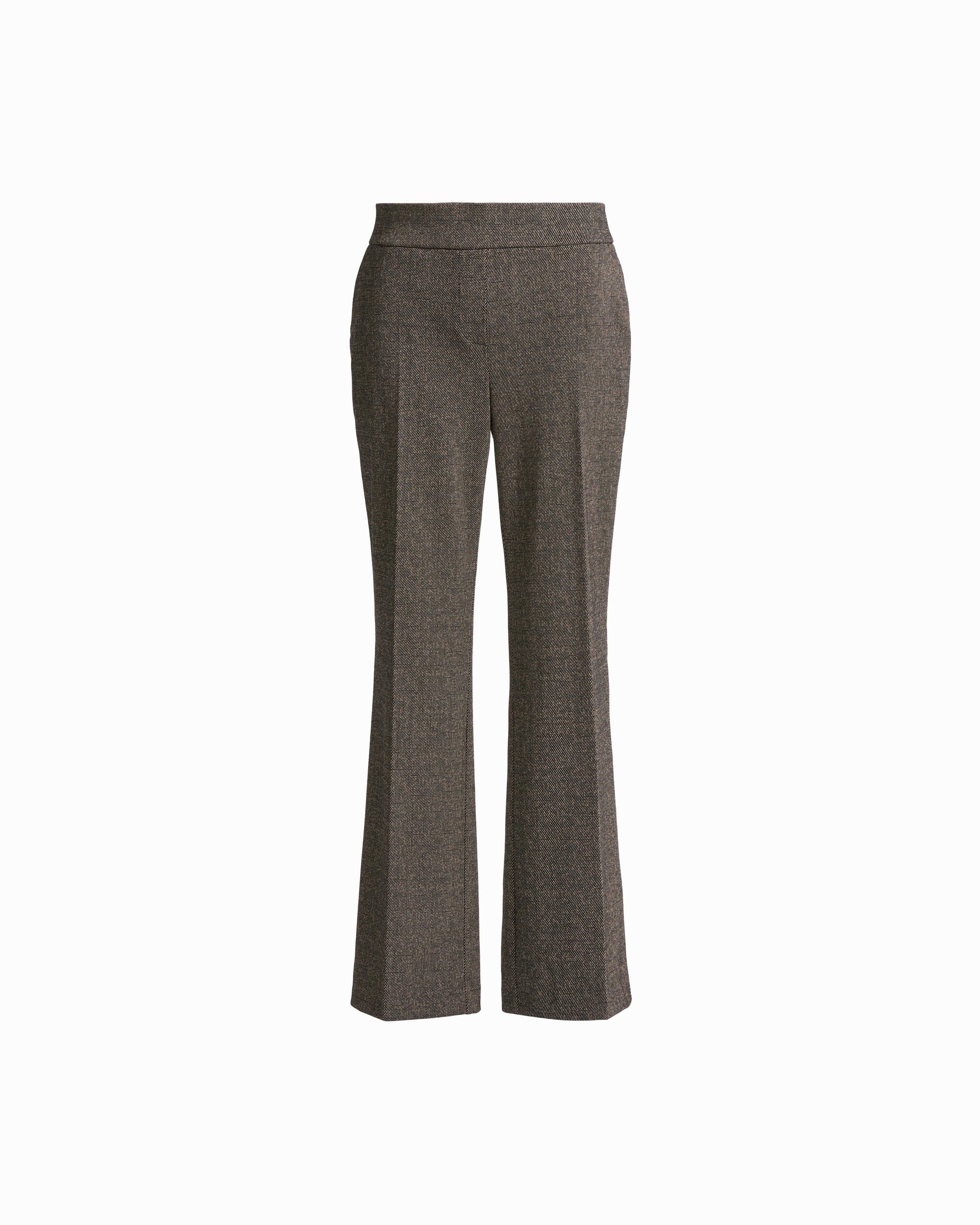 Anne Klein ANNE BLACK MULTI Pull-On Mid-Rise Pant with Slash Pockets