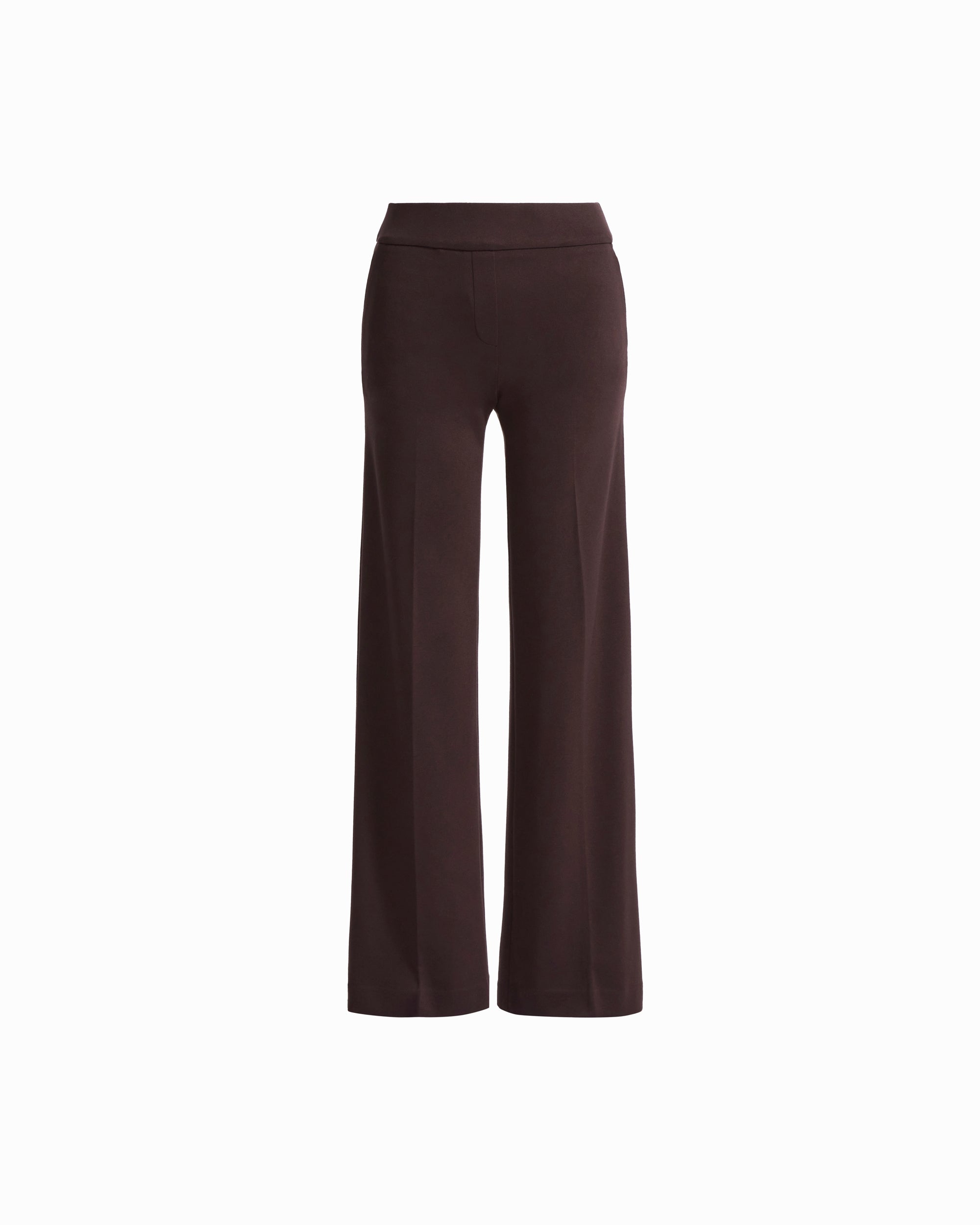 Plus Size Pull-On Wide Leg Slash Pocket Pant