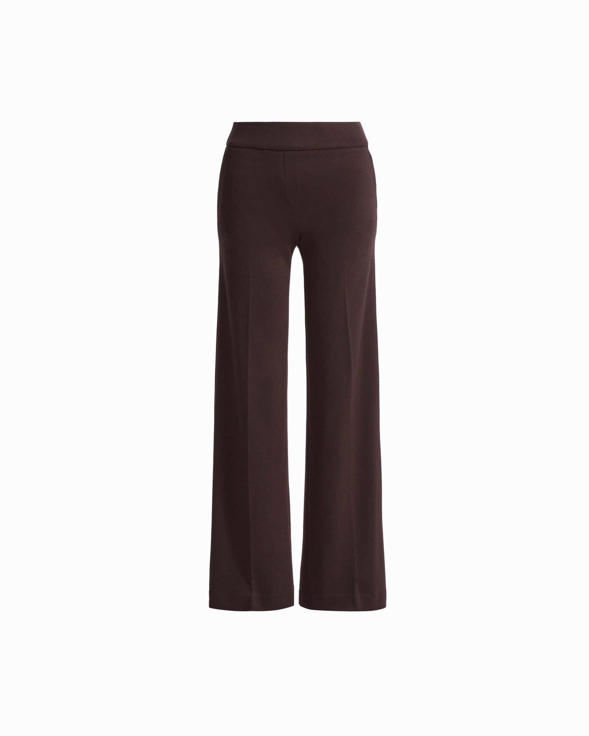 Anne Klein DEEP MAHOGANY Petite Pull On Wide Leg Pant