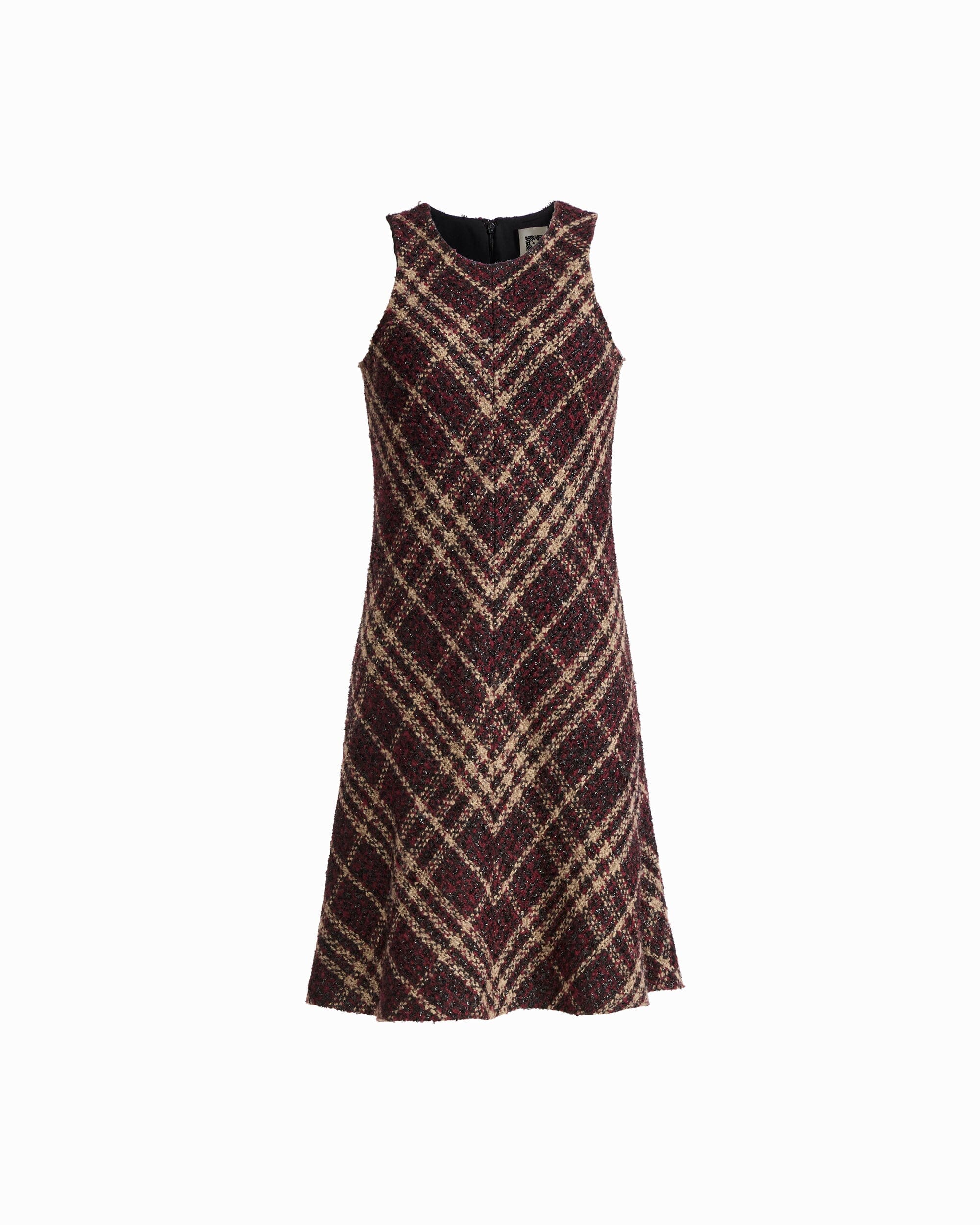 Anne Klein BAROLO MULTI Sleeveless Swing Crew Neck Dress