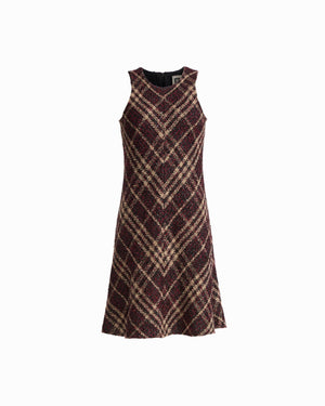 Anne Klein BAROLO MULTI Sleeveless Swing Crew Neck Dress