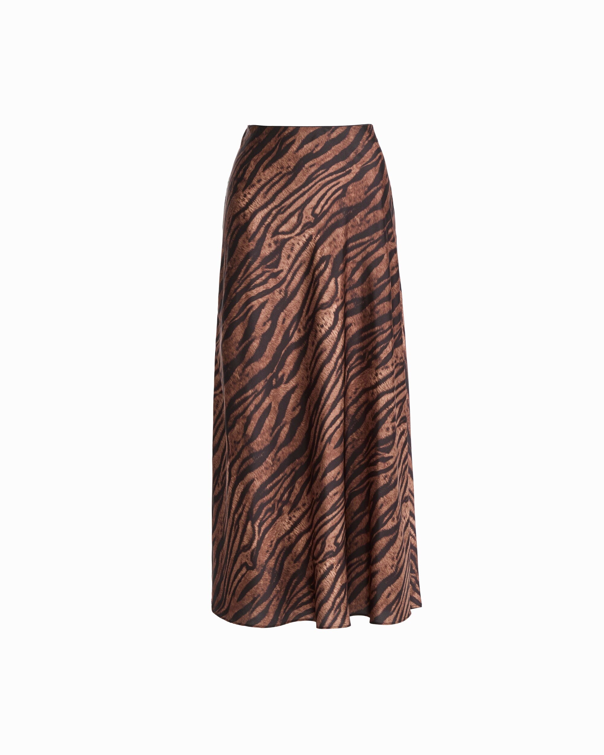 Anne Klein ANNE BLACK MULTI Bias Cut Flared Pull-On Skirt