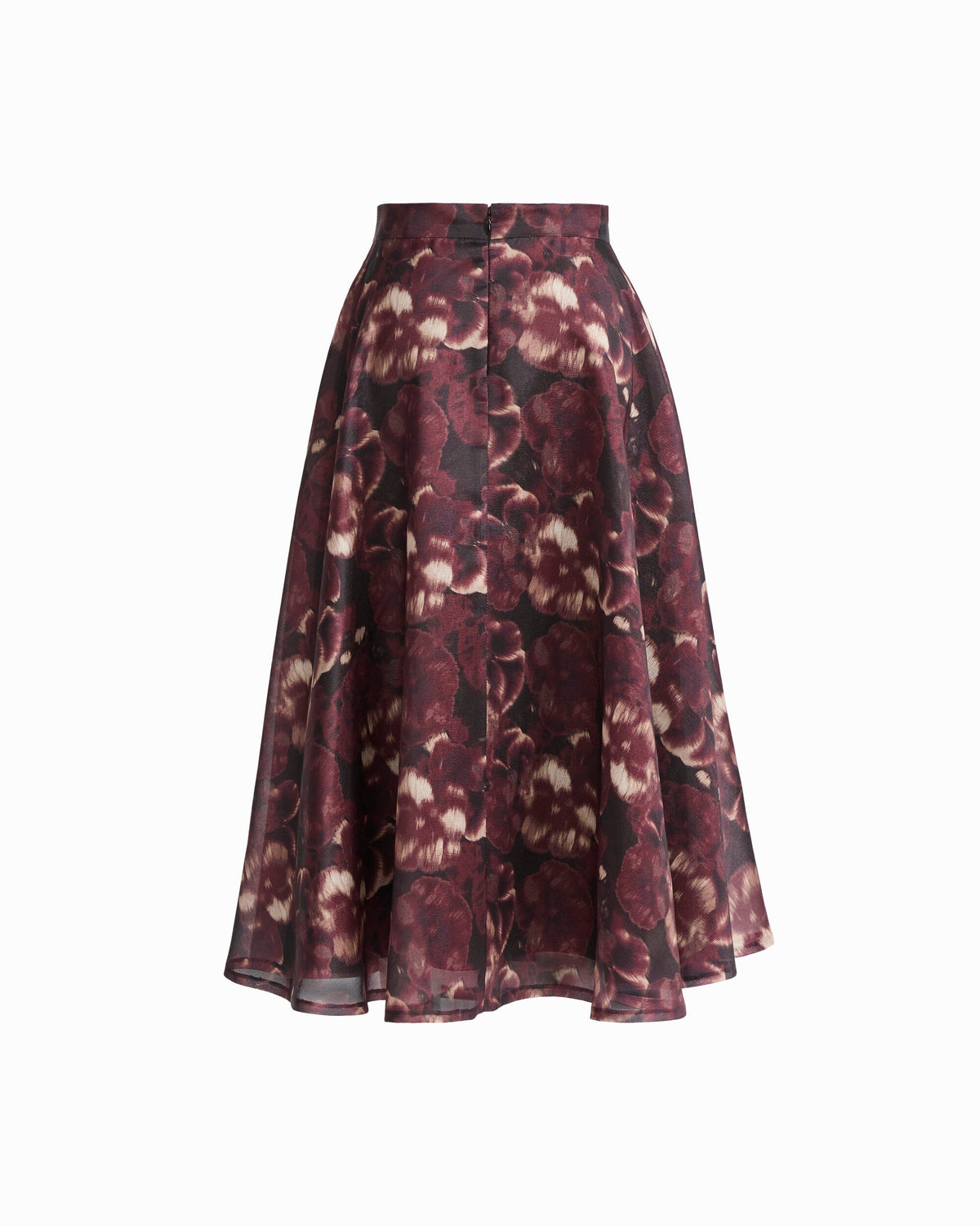 Anne Klein Circle Midi Skirt with Center Back Zip