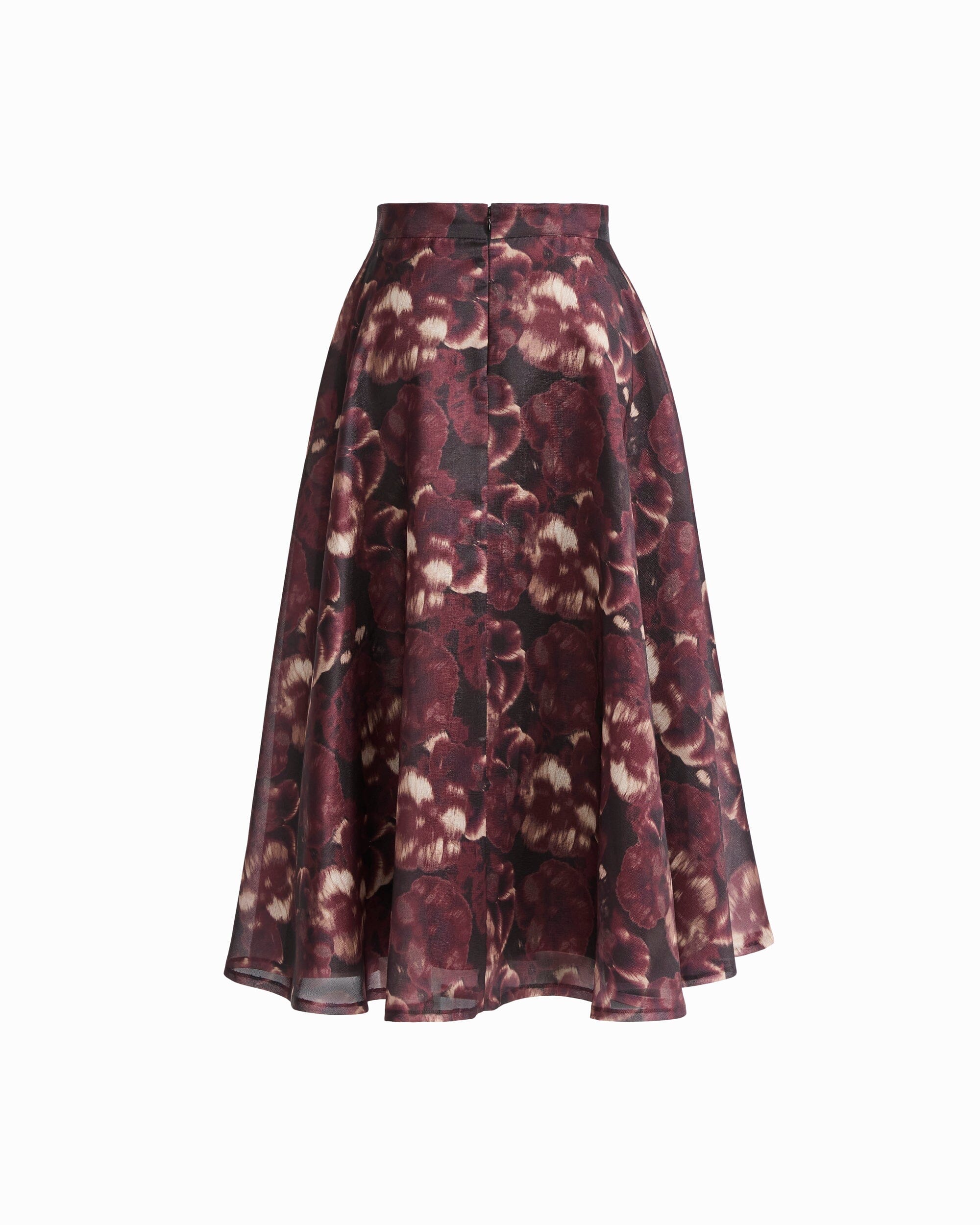Anne Klein Circle Midi Skirt with Center Back Zip
