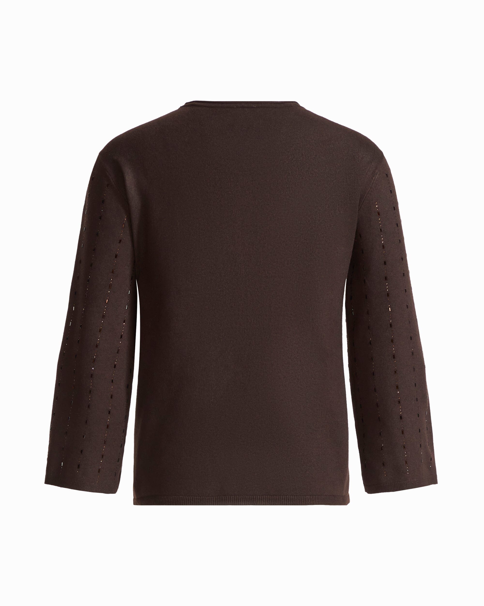 Anne Klein Heat Set Crew Neck Long Sleeve Sweater