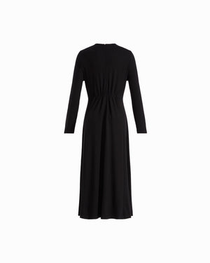 Petite Gathered Waist Midi Dress