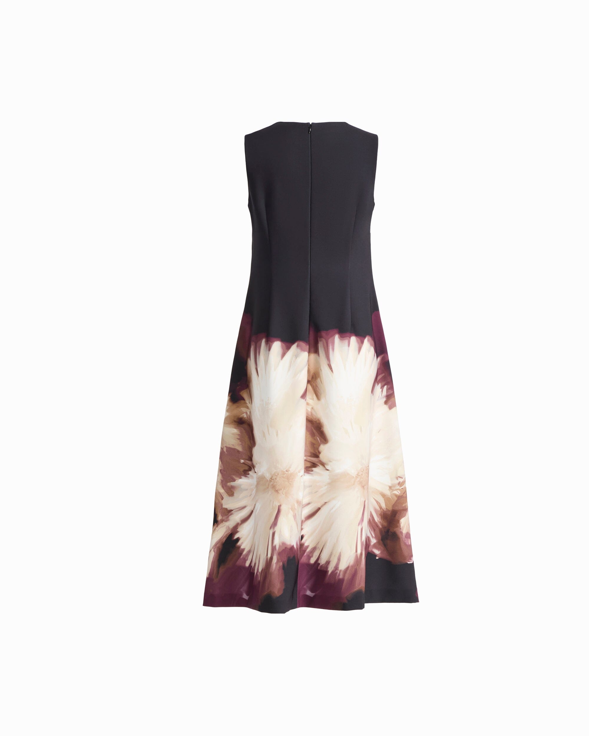 Anne Klein Sleeveless Crew Neck A-Line Midi Dress