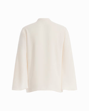 Button-Front Lace Top