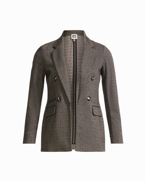 Triple Pocket Faux Double-Breasted Flap Pocket Jacket Apparel & Accessories Kasper