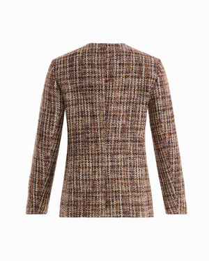 Anne Klein Collarless Button-Down Jacket