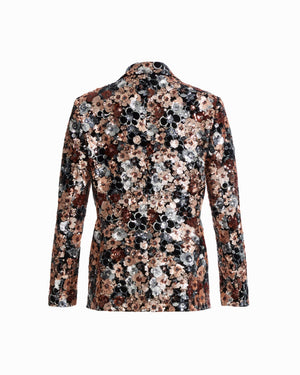 Anne Klein One-Button Notch Collar Long Sleeve Jacket