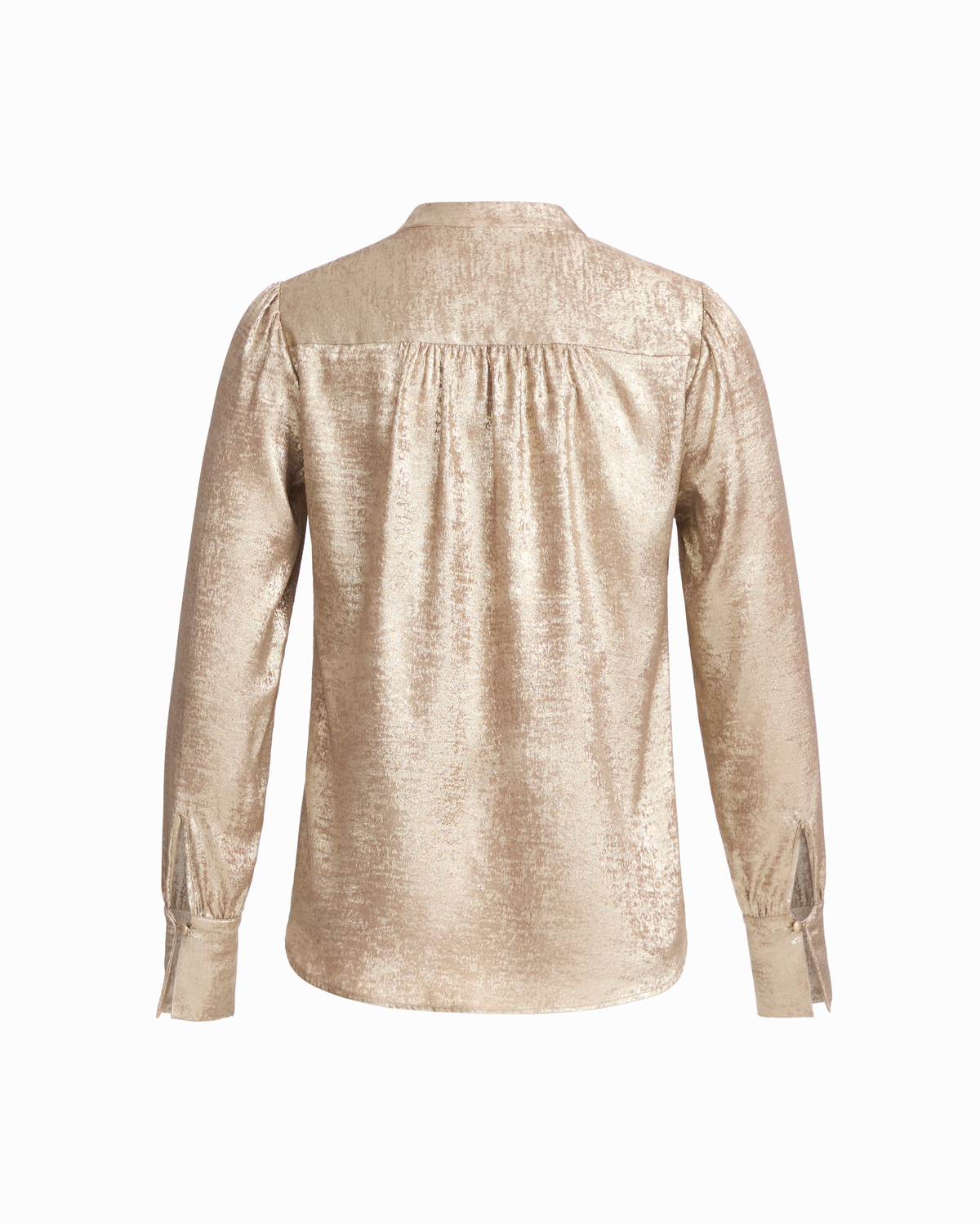 Pleat Front Woven Blouse