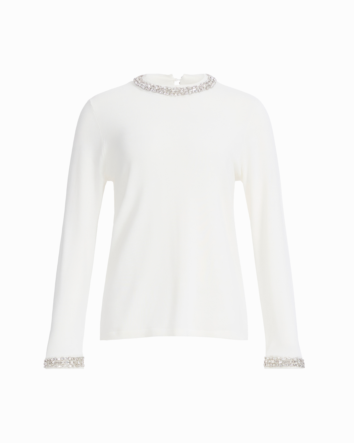 Plus Size Embellished Bracelet Sleeve Sweater