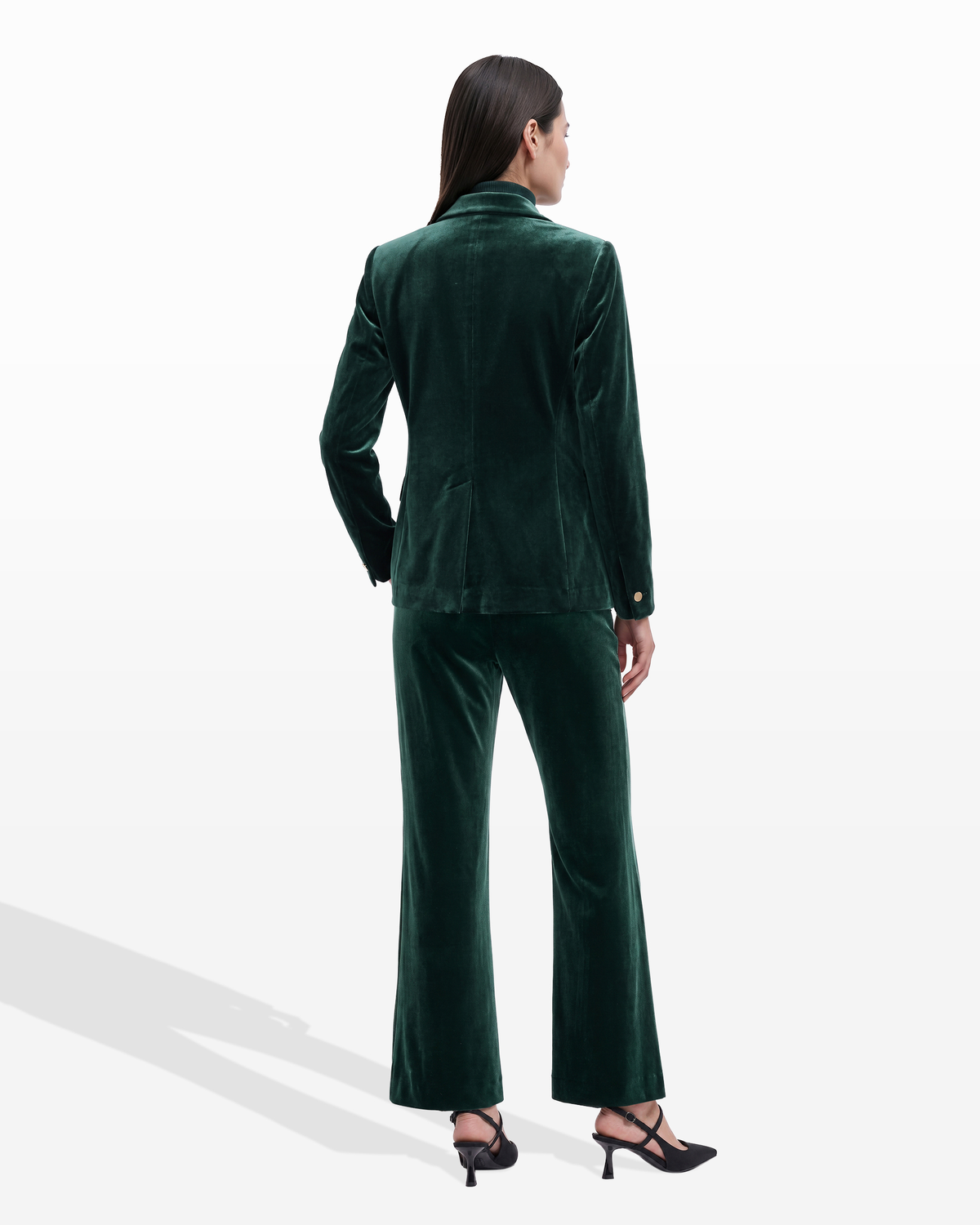 Velour Notch Collar Jacket