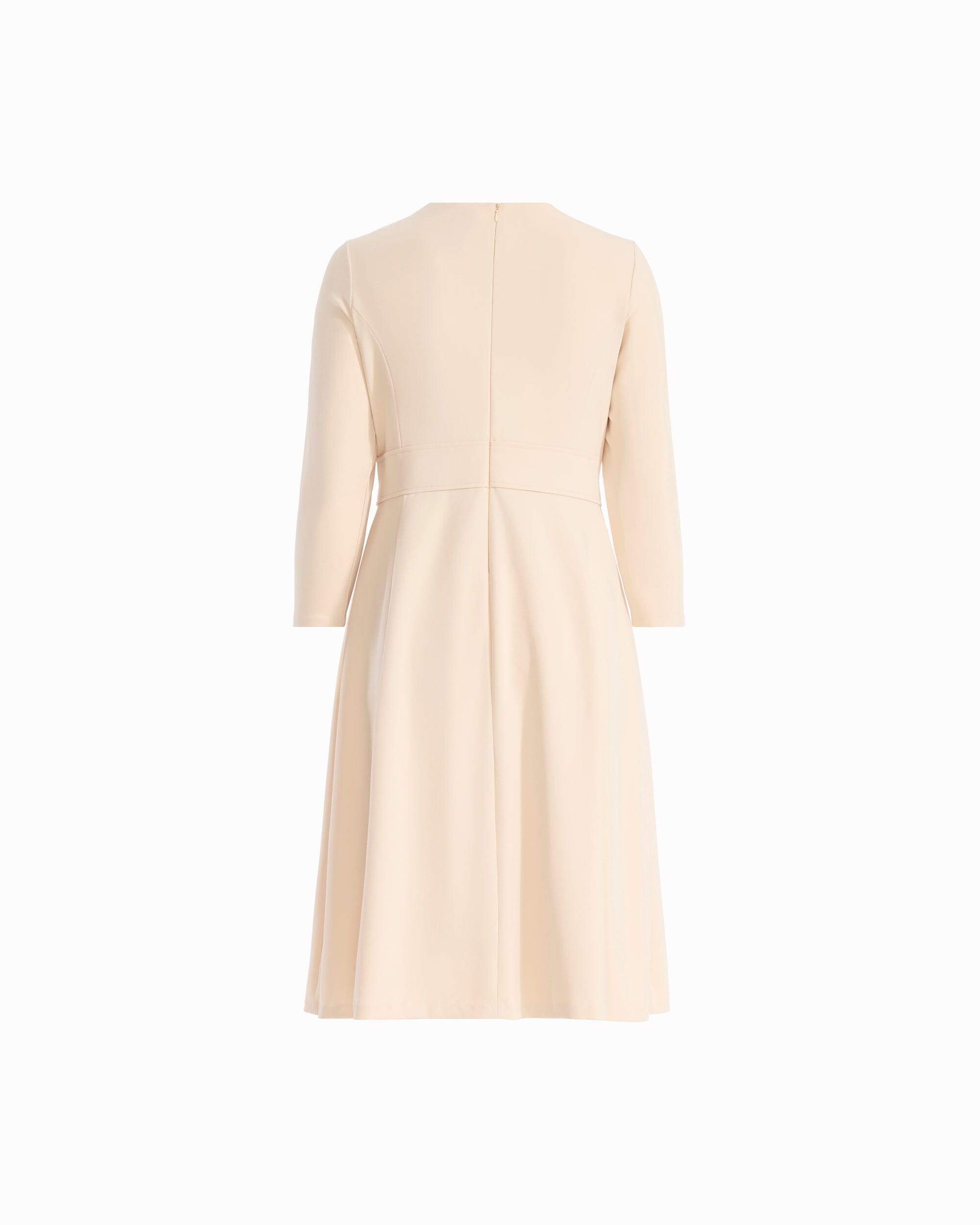 Anne Klein Plus Size A-Line Tie Waist Midi Dress